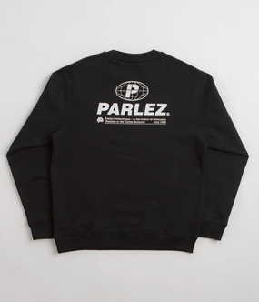 Winter Layering Look Winter Comfort Wear Parlez Excel Crewneck Sweatshirt - Black