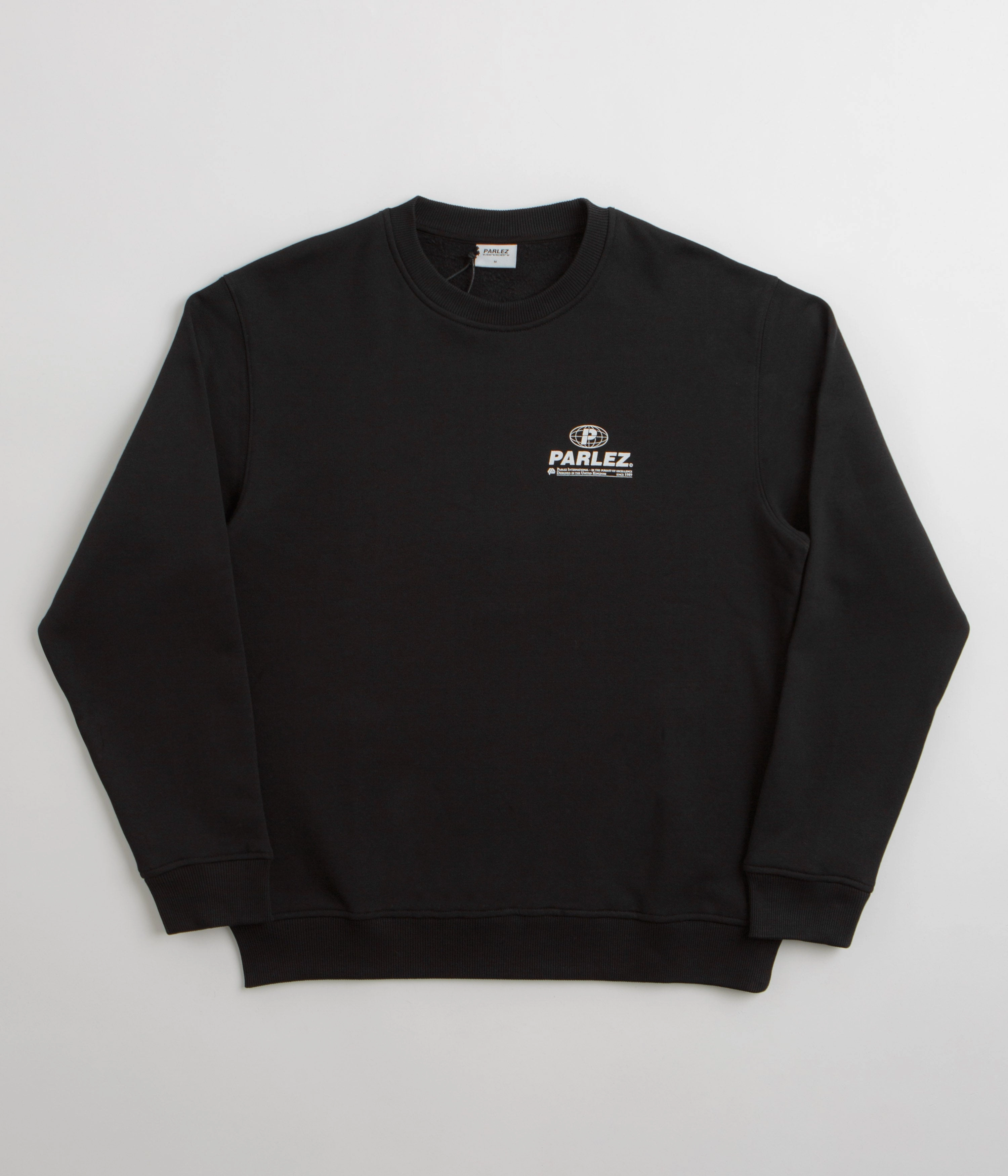 Parlez Excel Crewneck Sweatshirt - Black Cozy and Soft Layered Knitwear