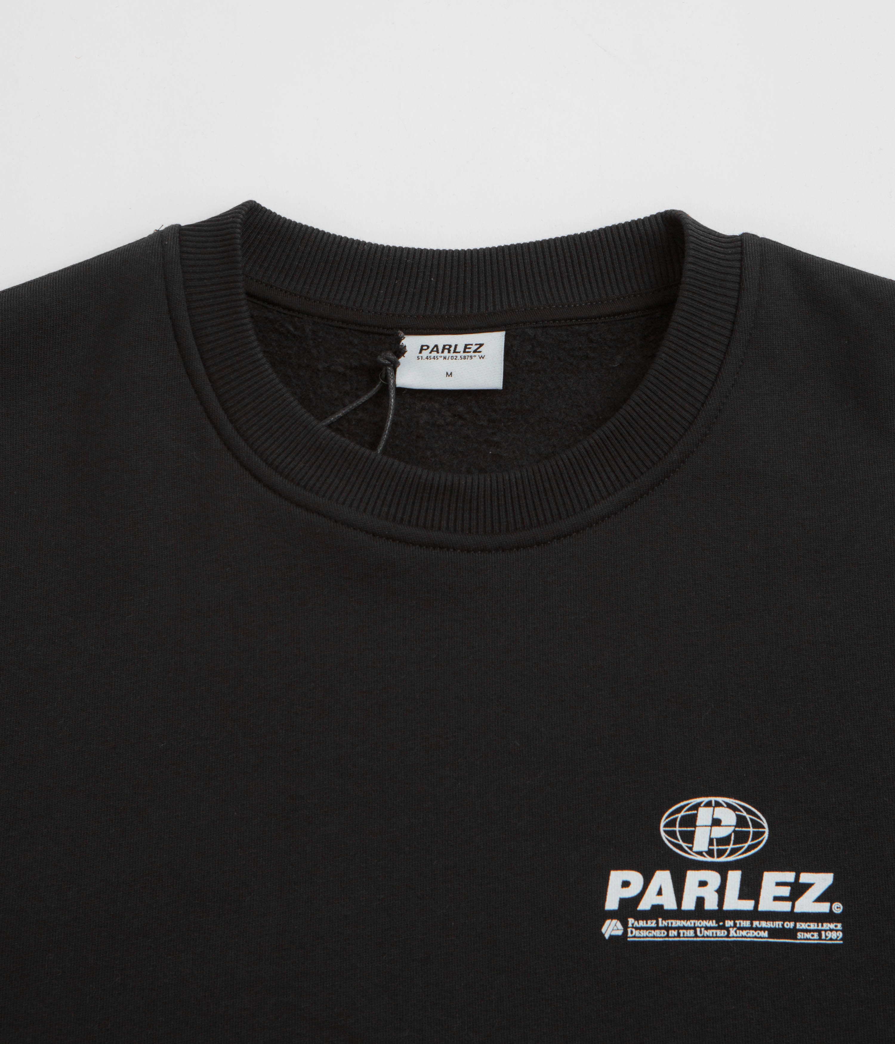 Odor Resistant Finish Winter Layers Parlez Excel Crewneck Sweatshirt - Black