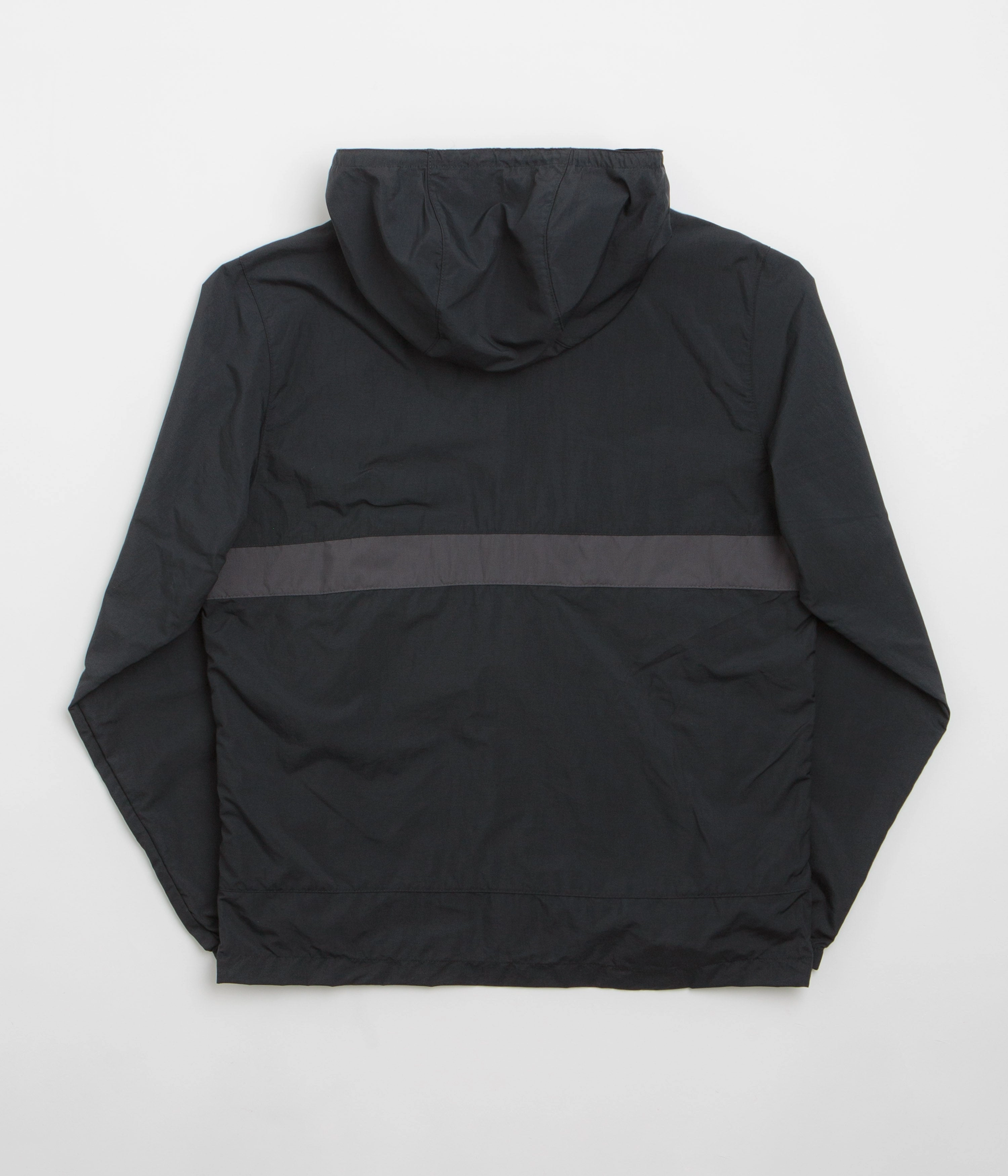 OdorResistantFabric Windproof Construction Columbia Spire Valley Hooded Windbreaker Jacket - Black / Shark