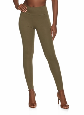 Non Restrictive All terrain Solid Wide Waist Leggings