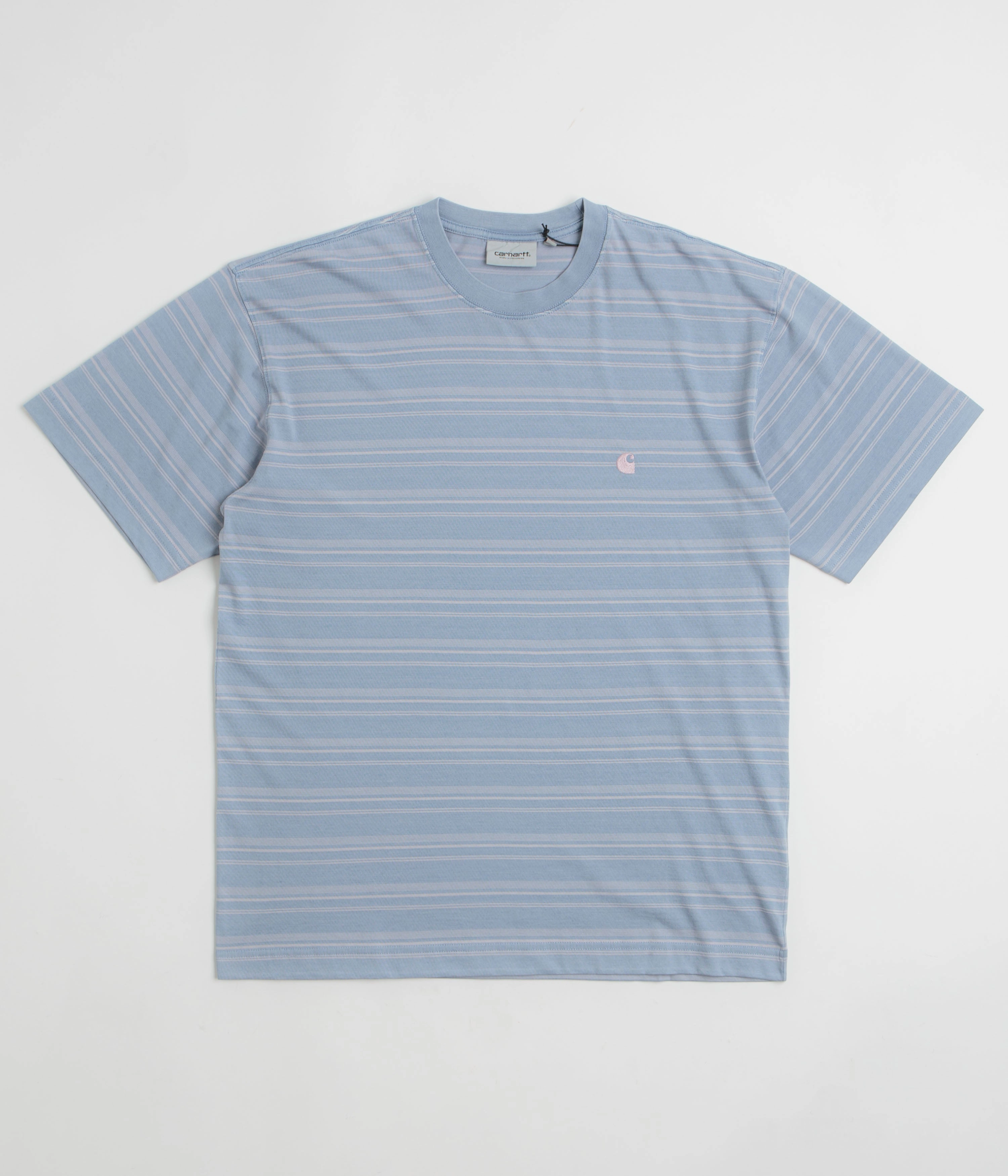 Carhartt Brodine T-Shirt - Brodine Stripe / Sorrent MicroPiqueKnit