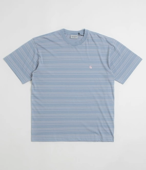 Carhartt Brodine T-Shirt - Brodine Stripe / Sorrent Fashion Layer Regular fit normality