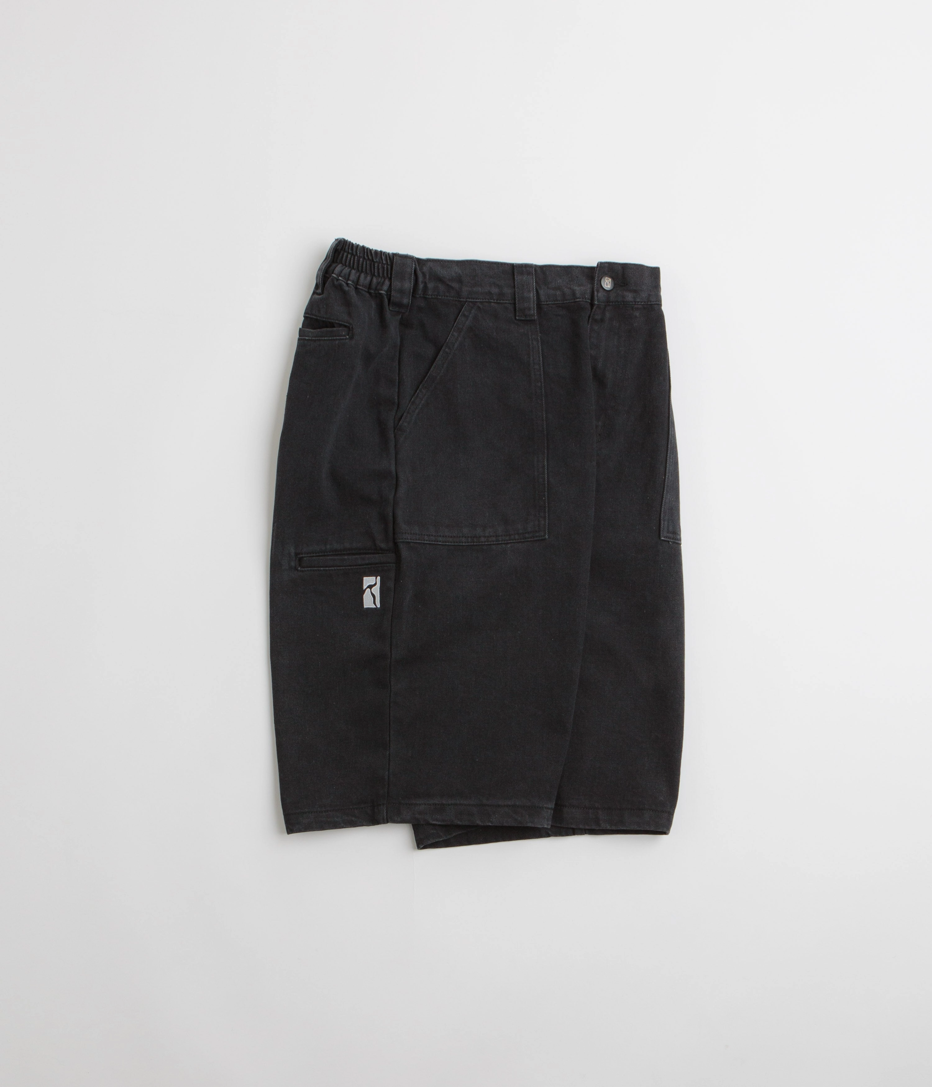 Poetic Collective Denim Painter Shorts - Black back-to-school Anniversary Gift