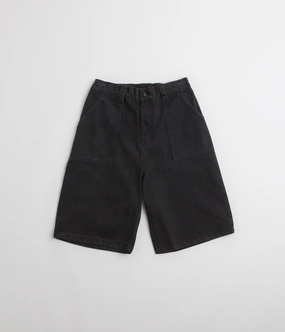 Poetic Collective Denim Painter Shorts - Black Frictionless Movement t shirt