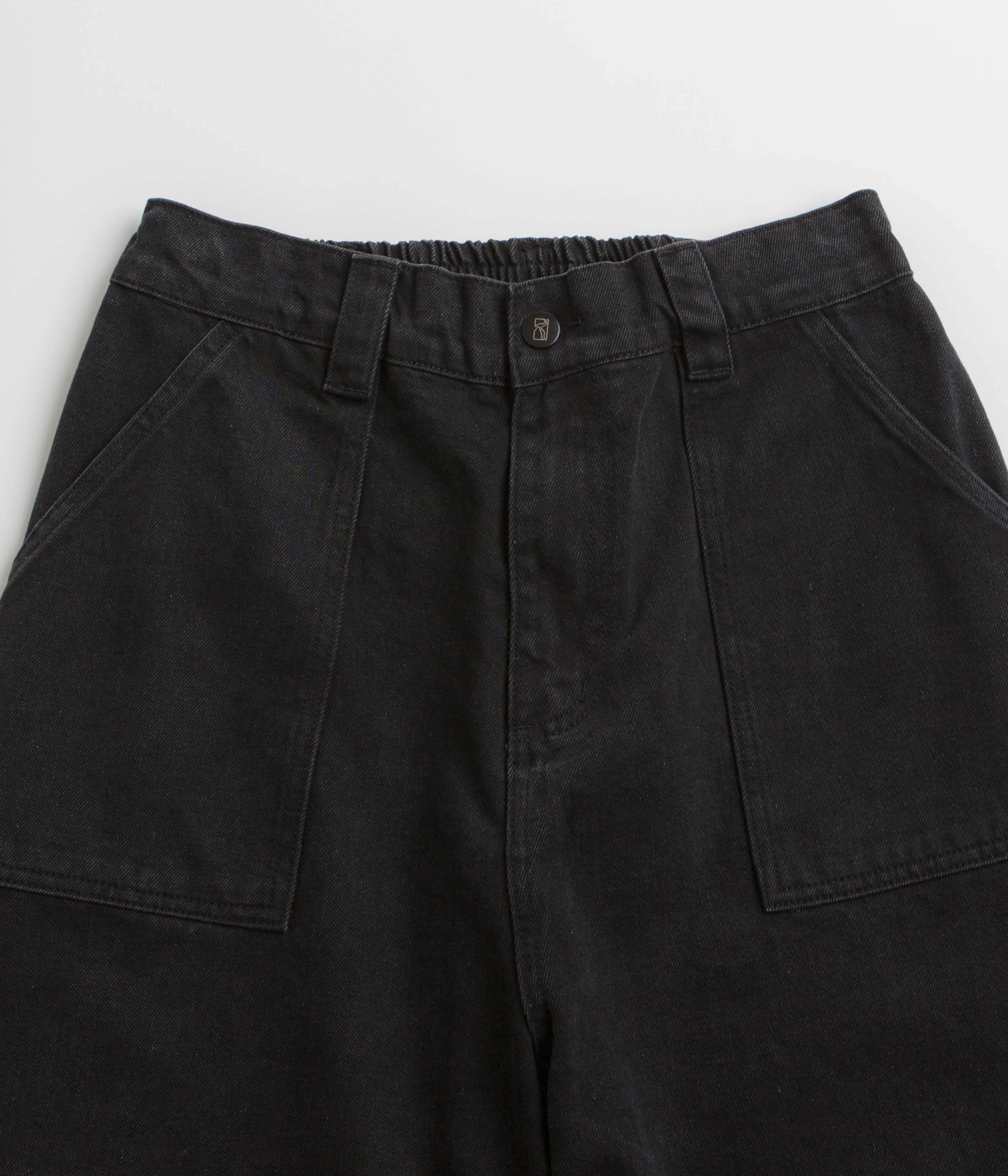 Soft Material Poetic Collective Denim Painter Shorts - Black