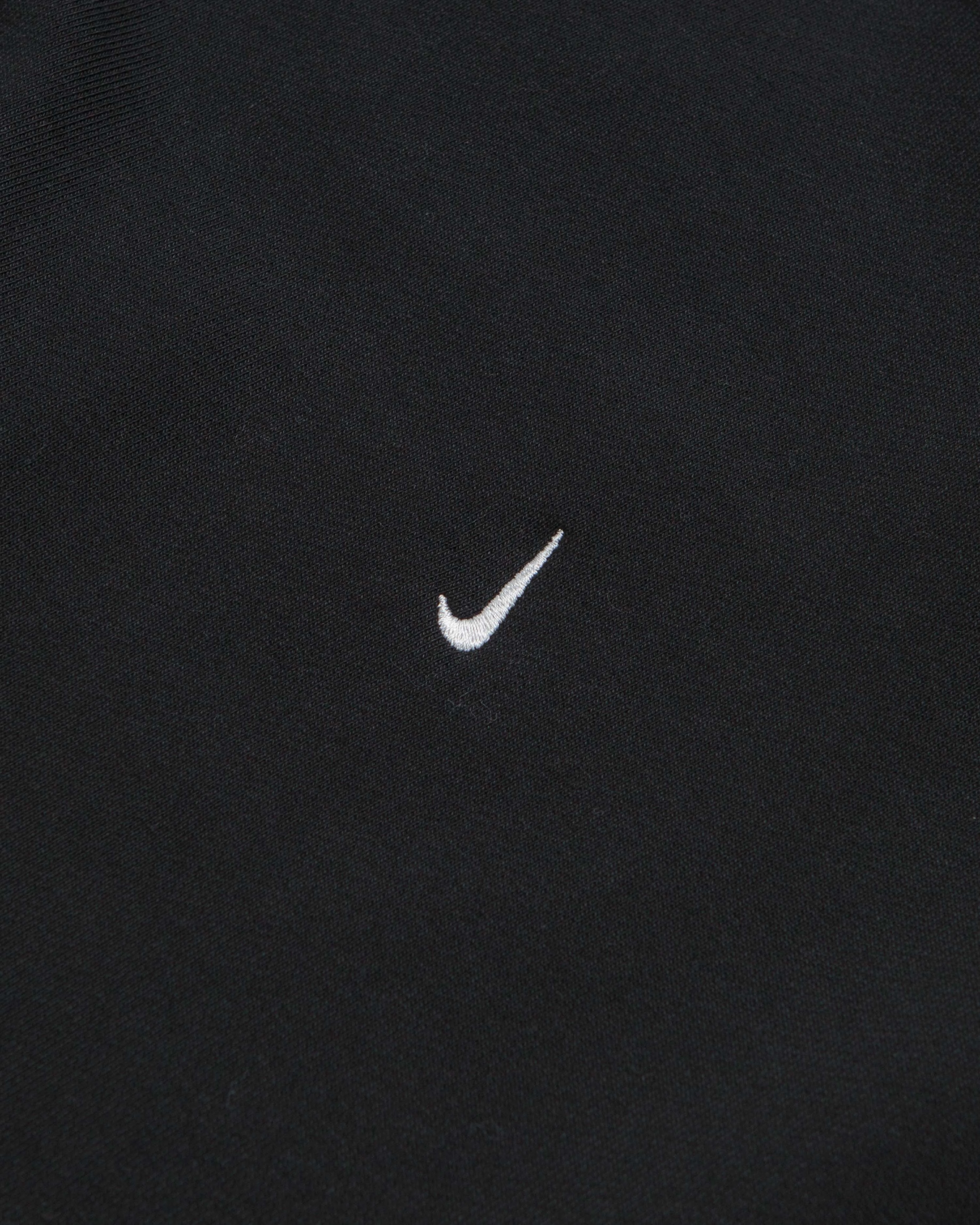 Nike Solo Swoosh Crewneck Sweatshirt - Black / White / White Cozy Everyday Comfy Look