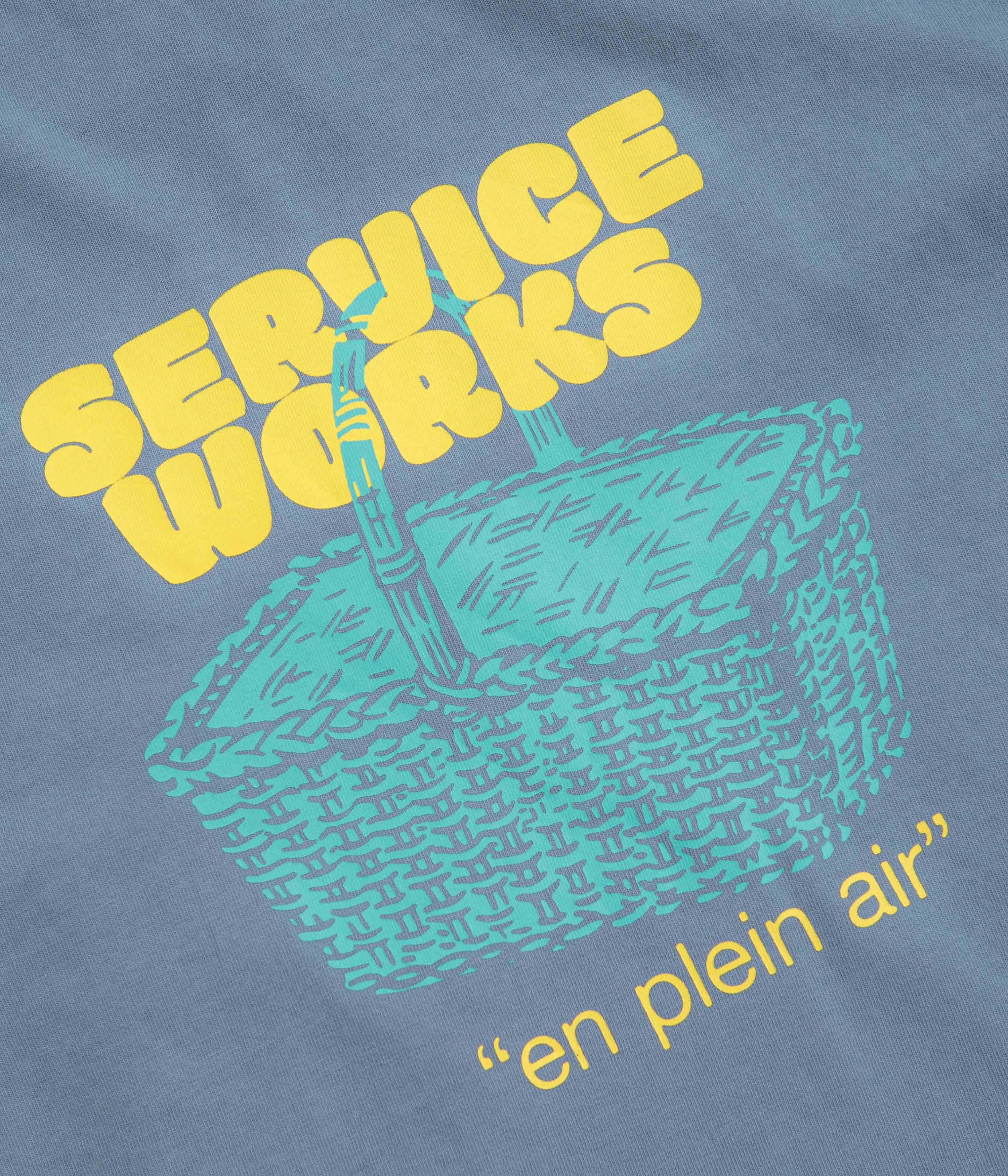 Service Works En Plein Air T-Shirt - Slate Garment Dyed