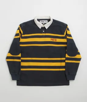 Poets Poets Rugby Shirt - Navy / Yellow Outdoor Adventure Sports Ready