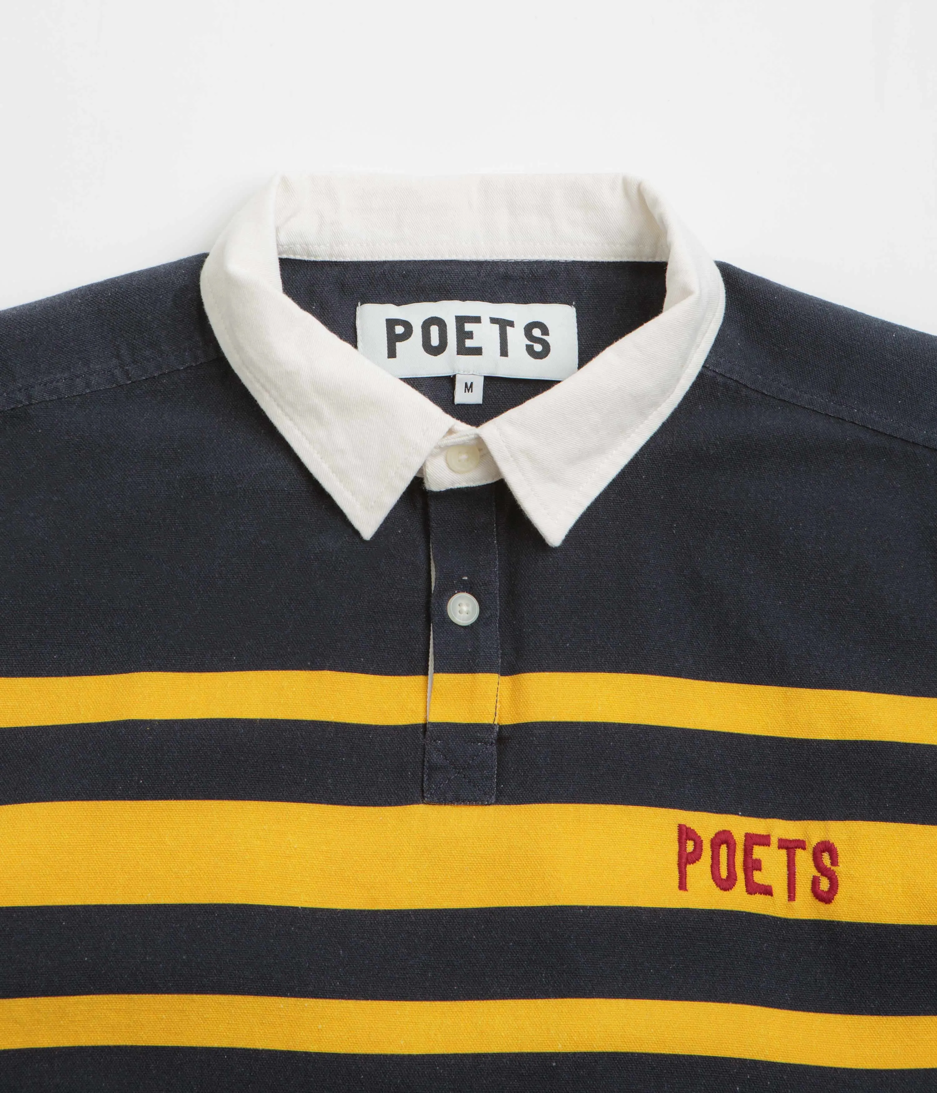 Thermoregulating Fabric Poets Poets Rugby Shirt - Navy / Yellow
