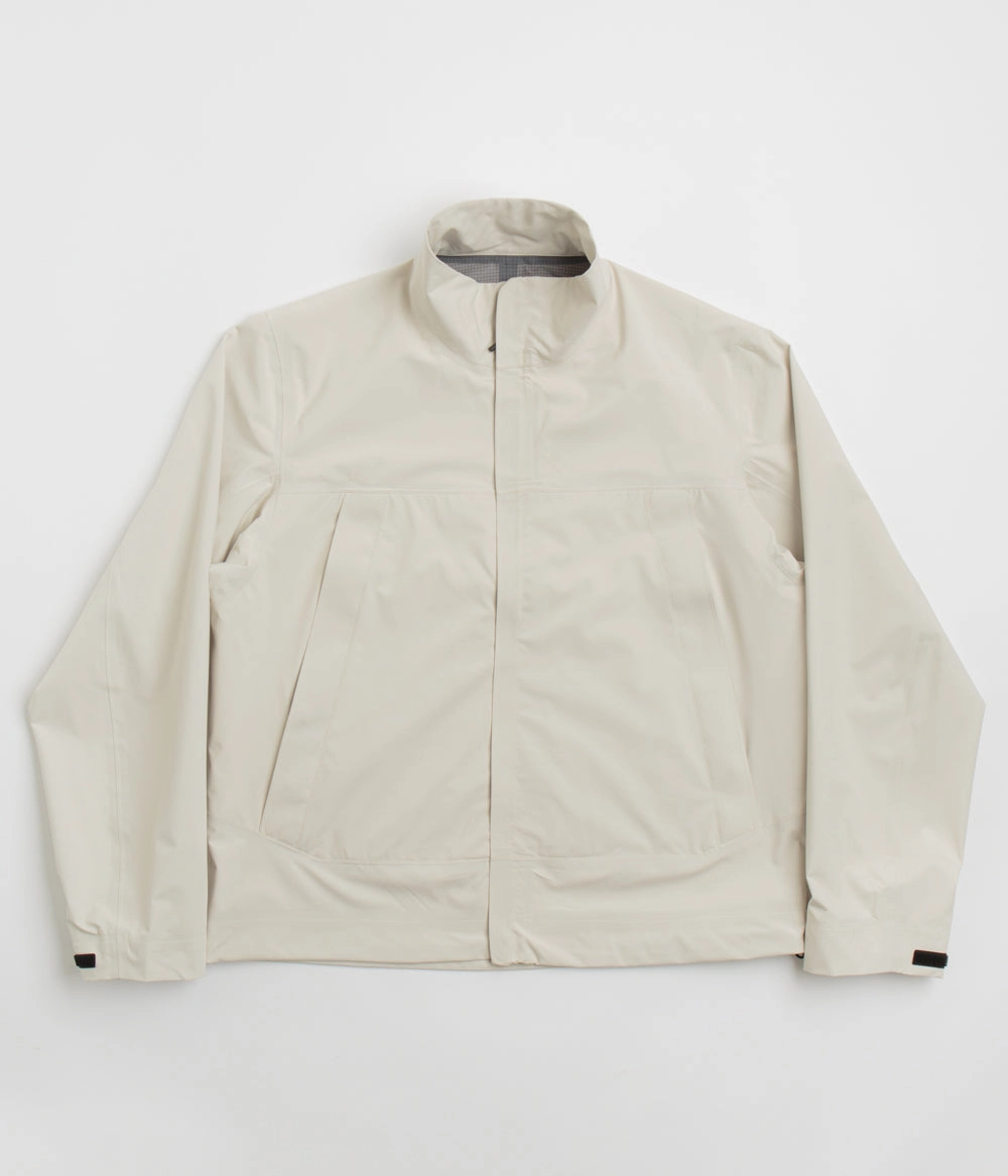 Norse Projects 3L Waterproof Stand Collar Jacket - Kit White Everyday apparel