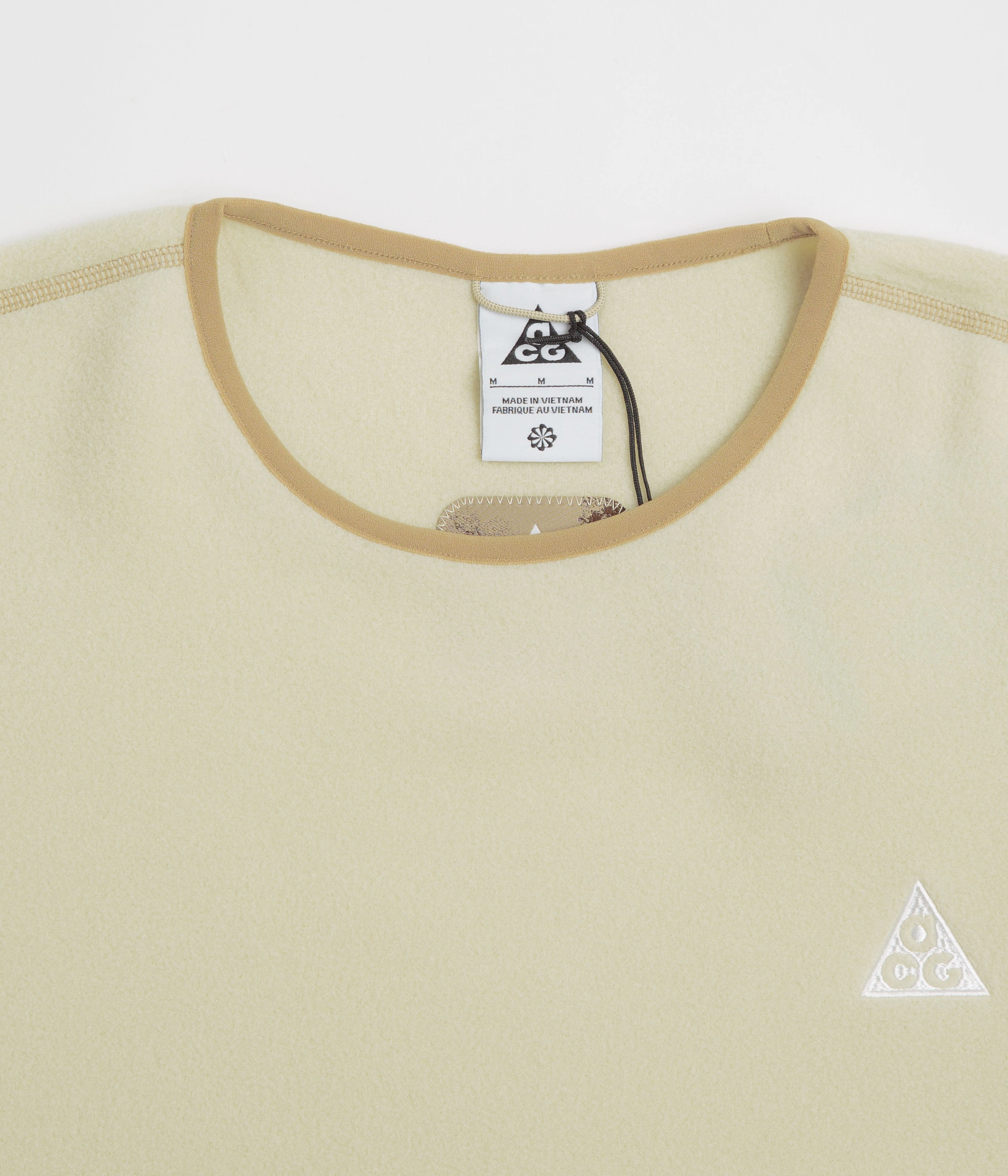 Light Reflective Trim Nike ACG Wolf Tree Crewneck Sweatshirt  - Light Khaki / Parachute Beige / Summit White