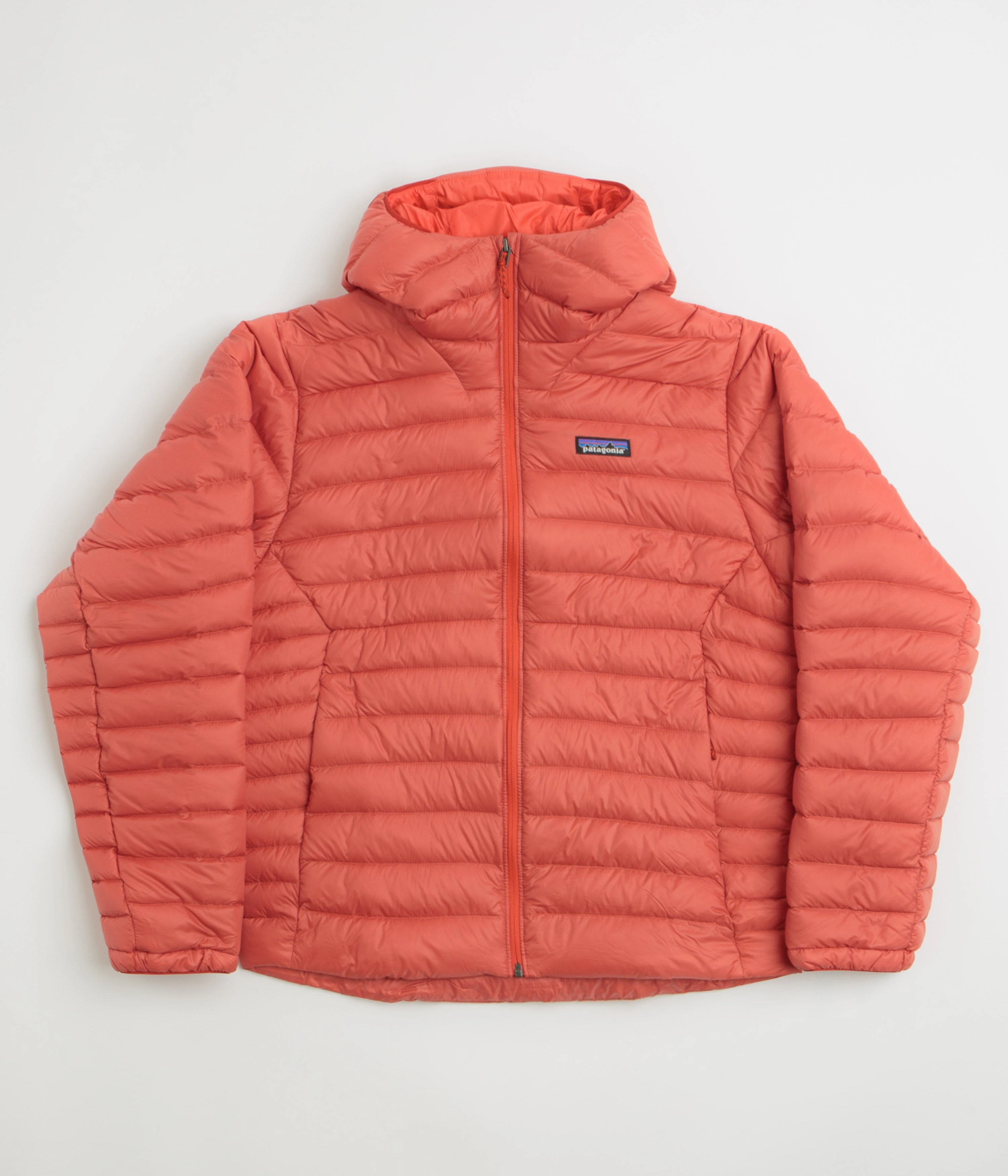Windproof Closure Compact Travel Friendly Patagonia Down Sweater Hoodie Jacket - Amanita Red