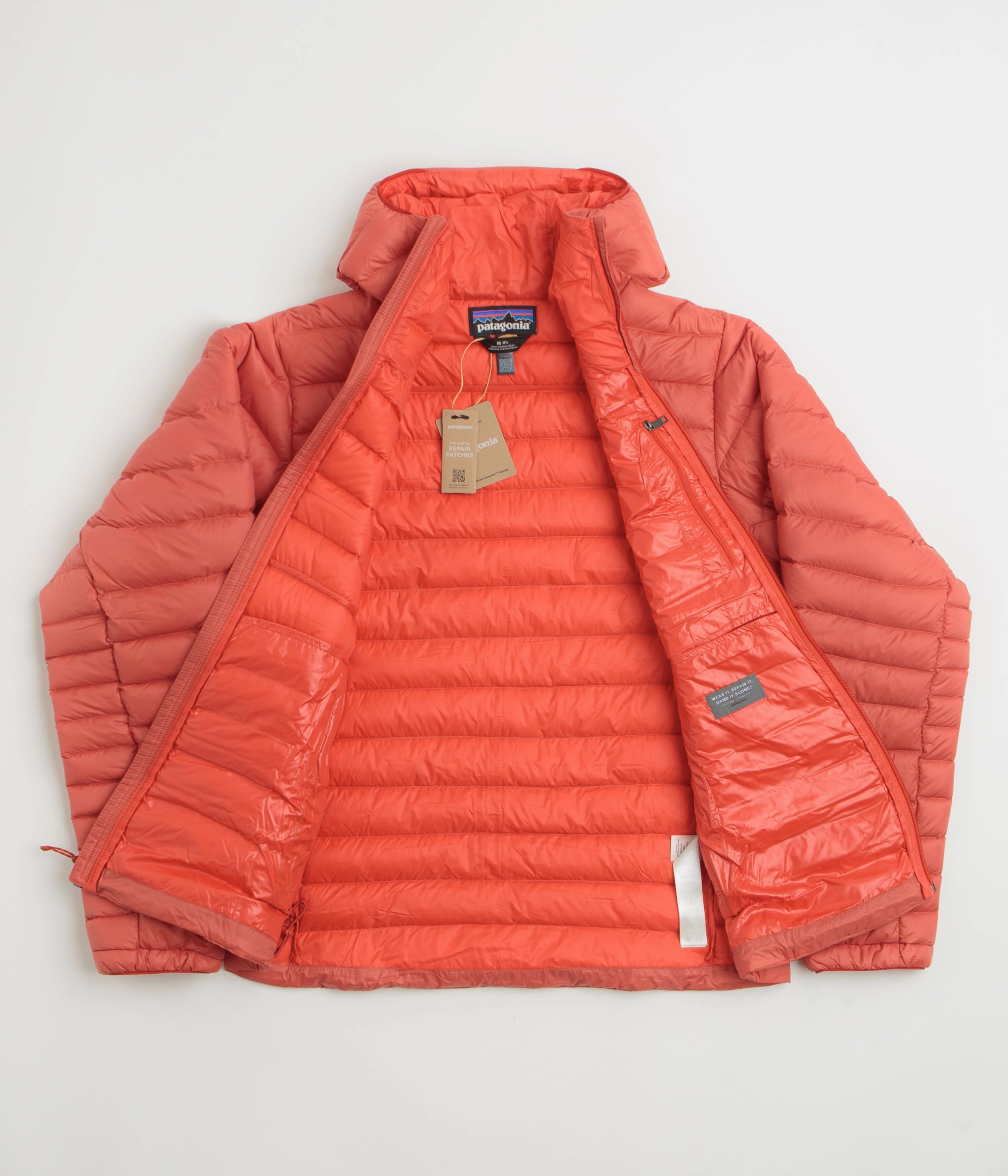 NonBulkyLayering Modular Attachment Points Patagonia Down Sweater Hoodie Jacket - Amanita Red