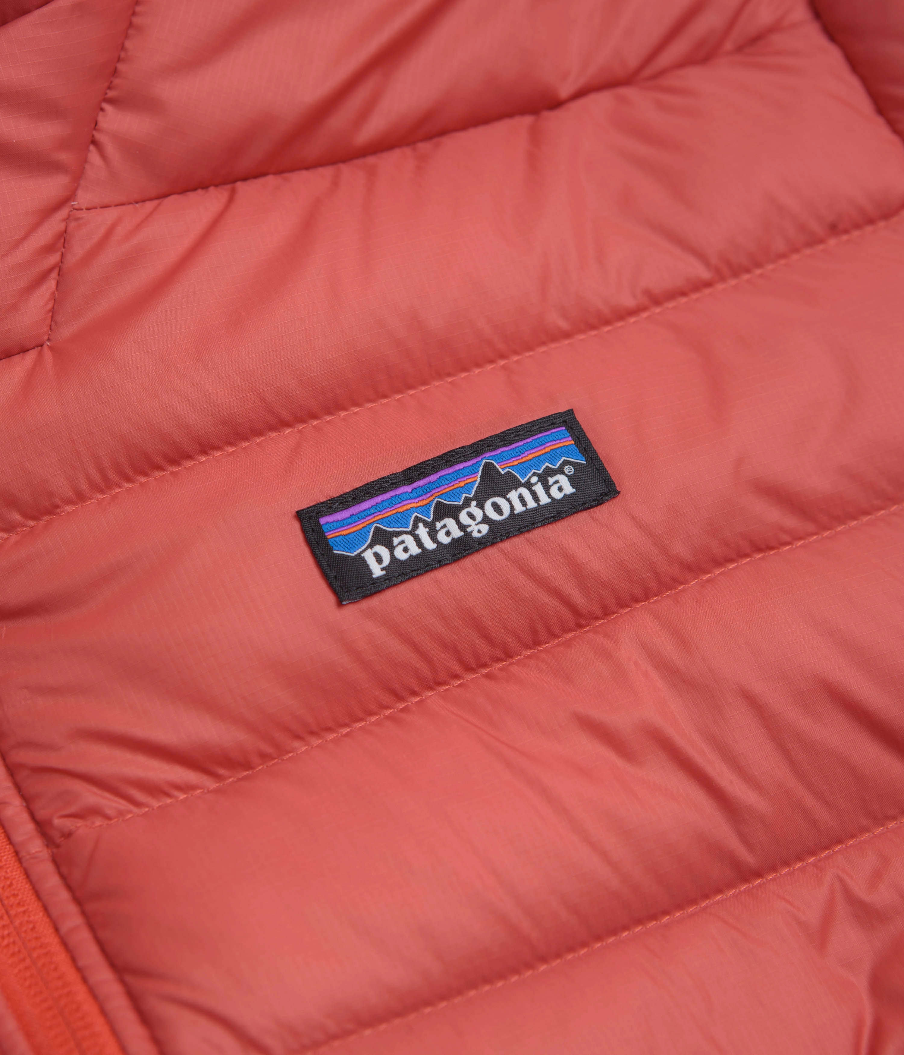 Chill Proof Style Full Zip Closure Patagonia Down Sweater Hoodie Jacket - Amanita Red