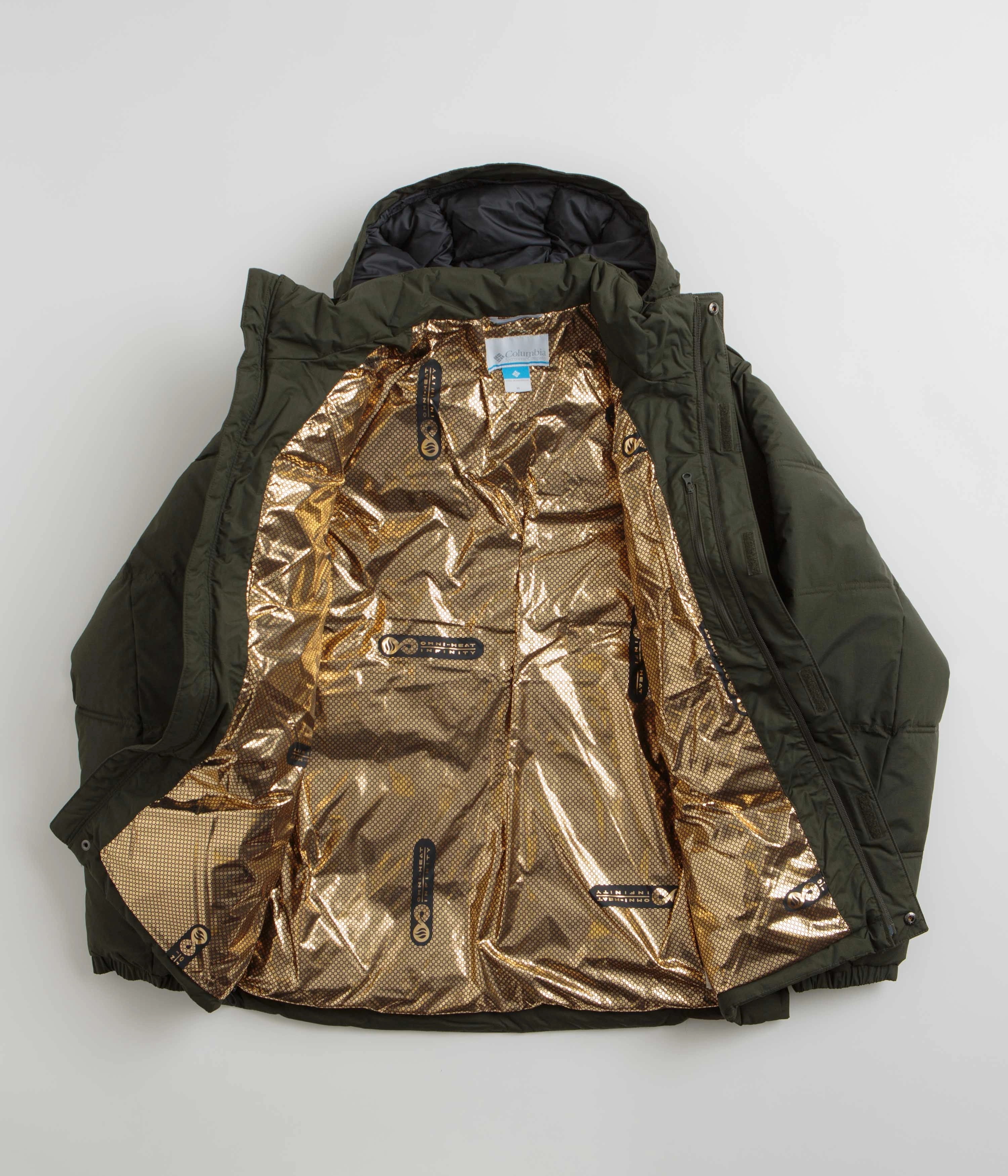 Double stitching Anti Pilling Technology Columbia Landroamer Puffer Jacket - Greenscape