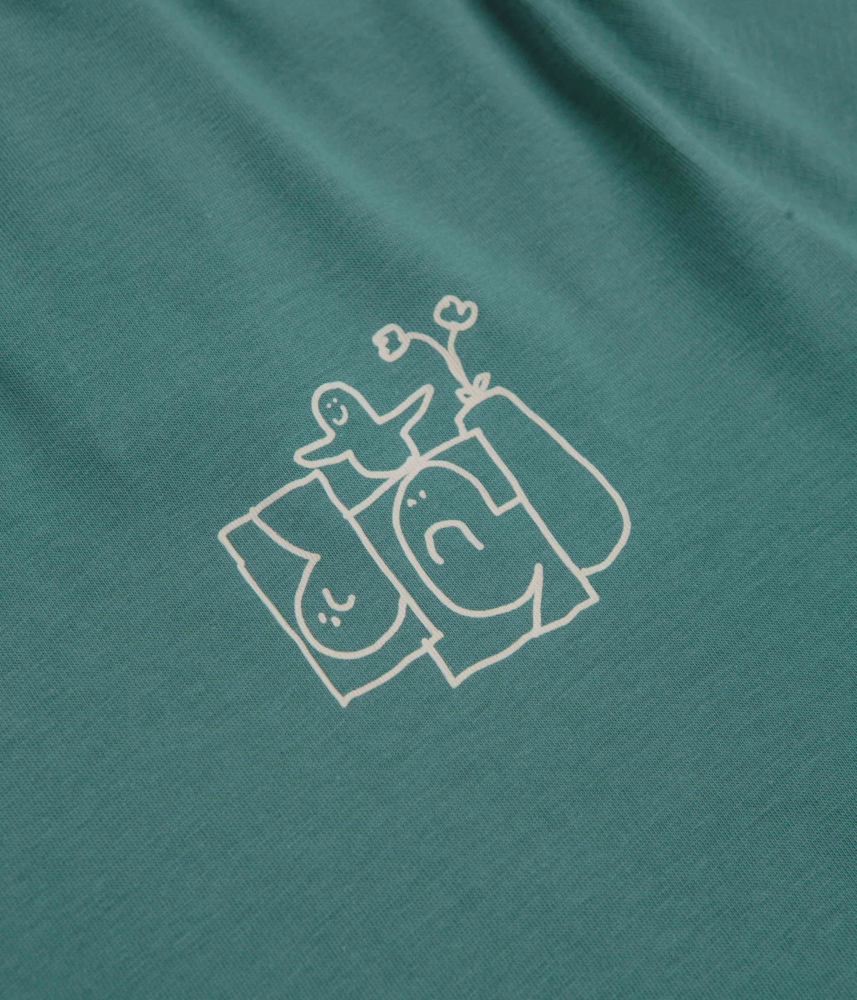 Casual Layer Adidas Shmoofoil Stairs T-Shirt - Preloved Teal / Alumina
