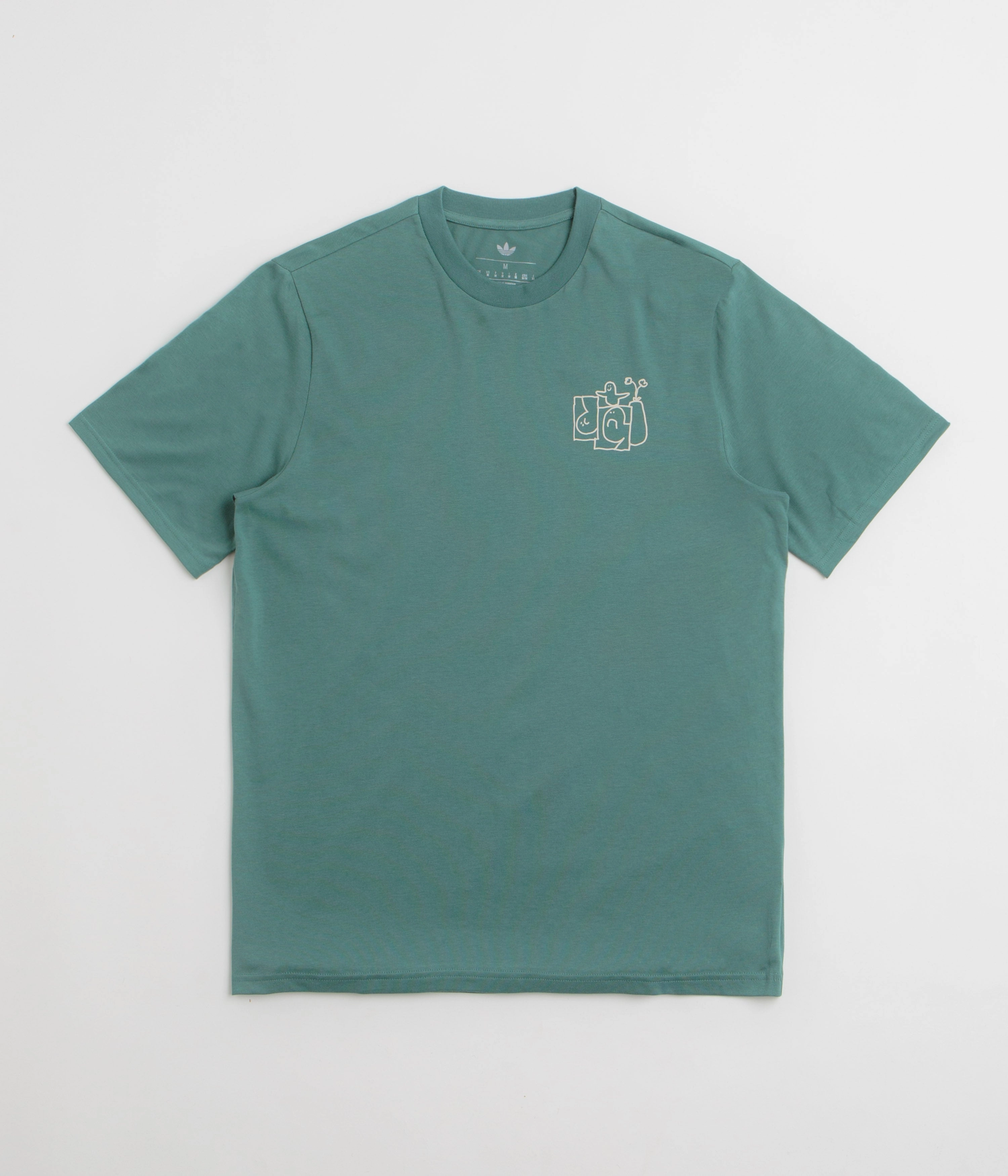 Adidas Shmoofoil Stairs T-Shirt - Preloved Teal / Alumina Chic Casual Wear
