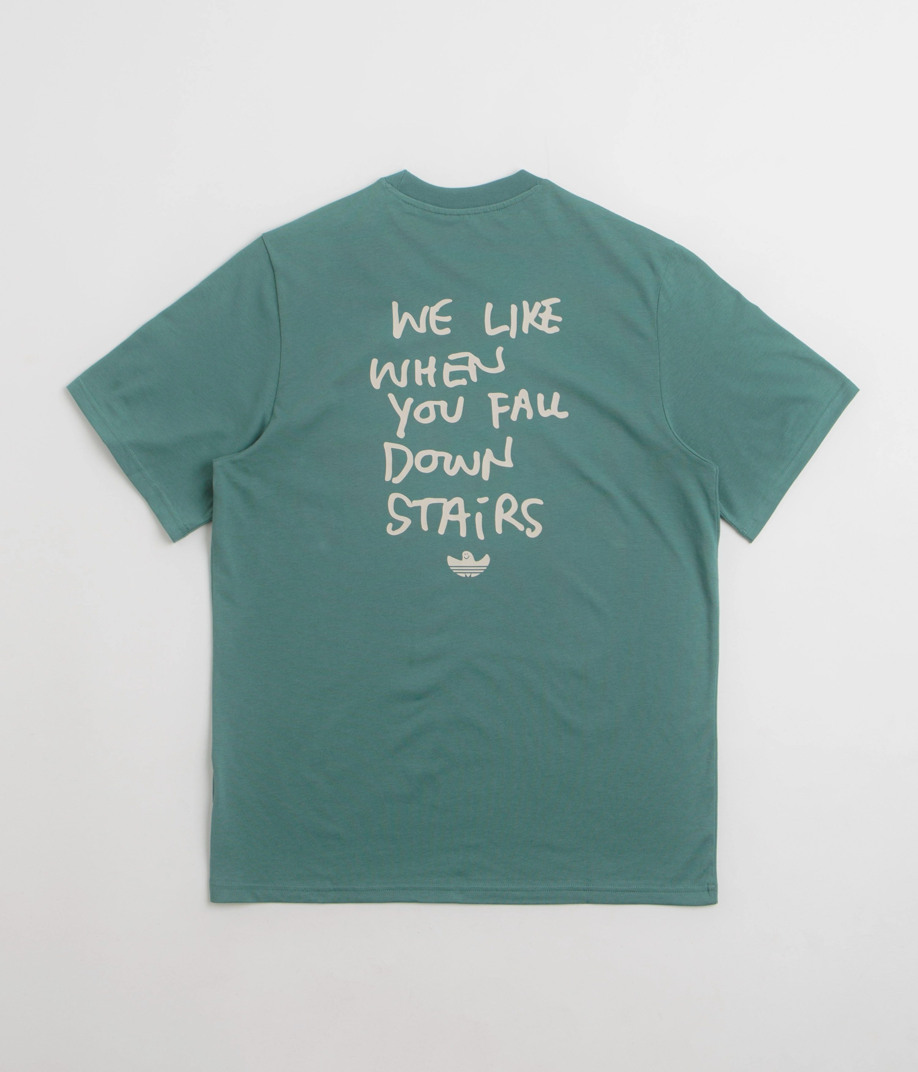 Adidas Shmoofoil Stairs T-Shirt - Preloved Teal / Alumina Fashionable Layer Comfortable clothing