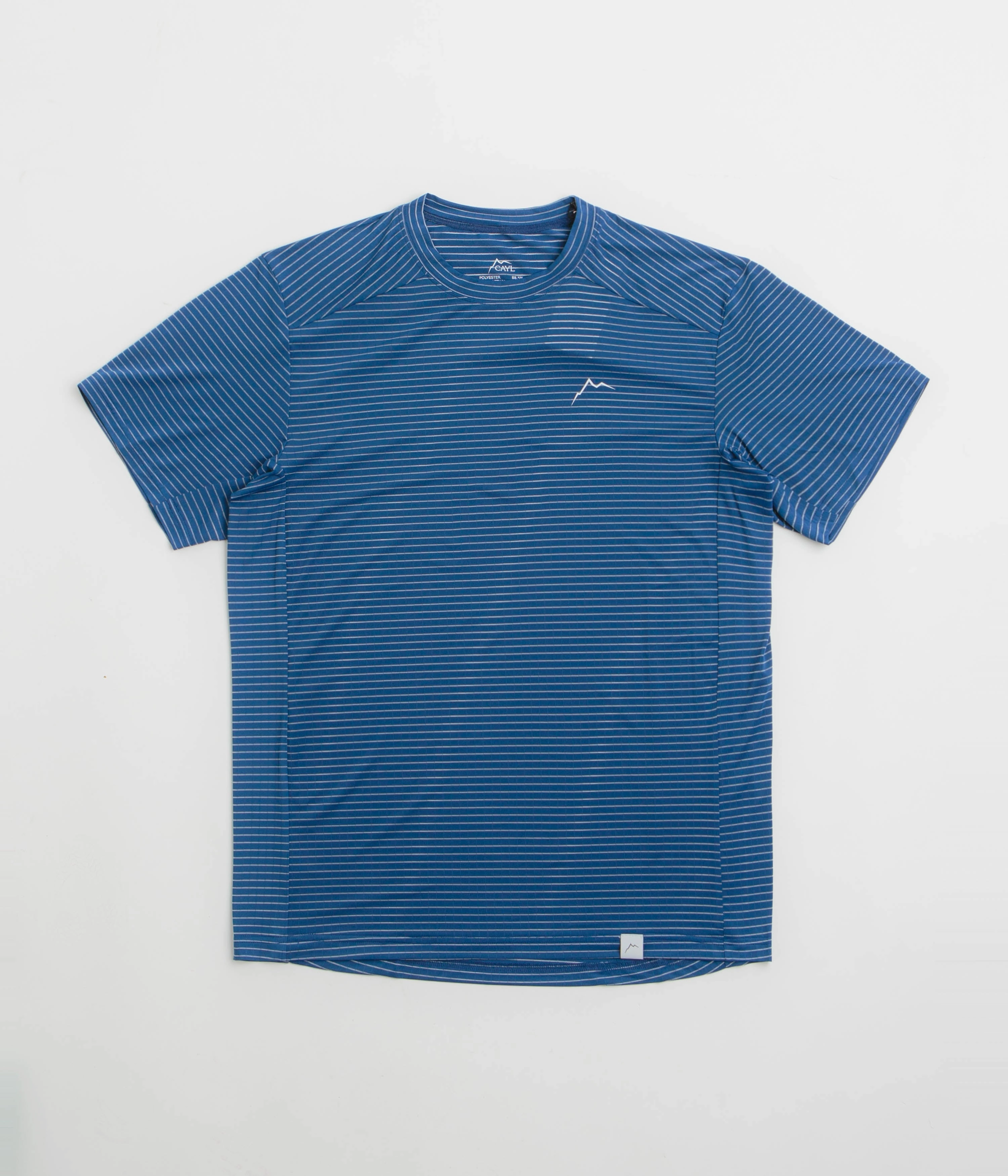 Comfy All-Day Cayl Stripe Logo T-Shirt - Blue