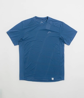 Comfy Fit Wear Chic Comfort Style Cayl Stripe Logo T-Shirt - Blue