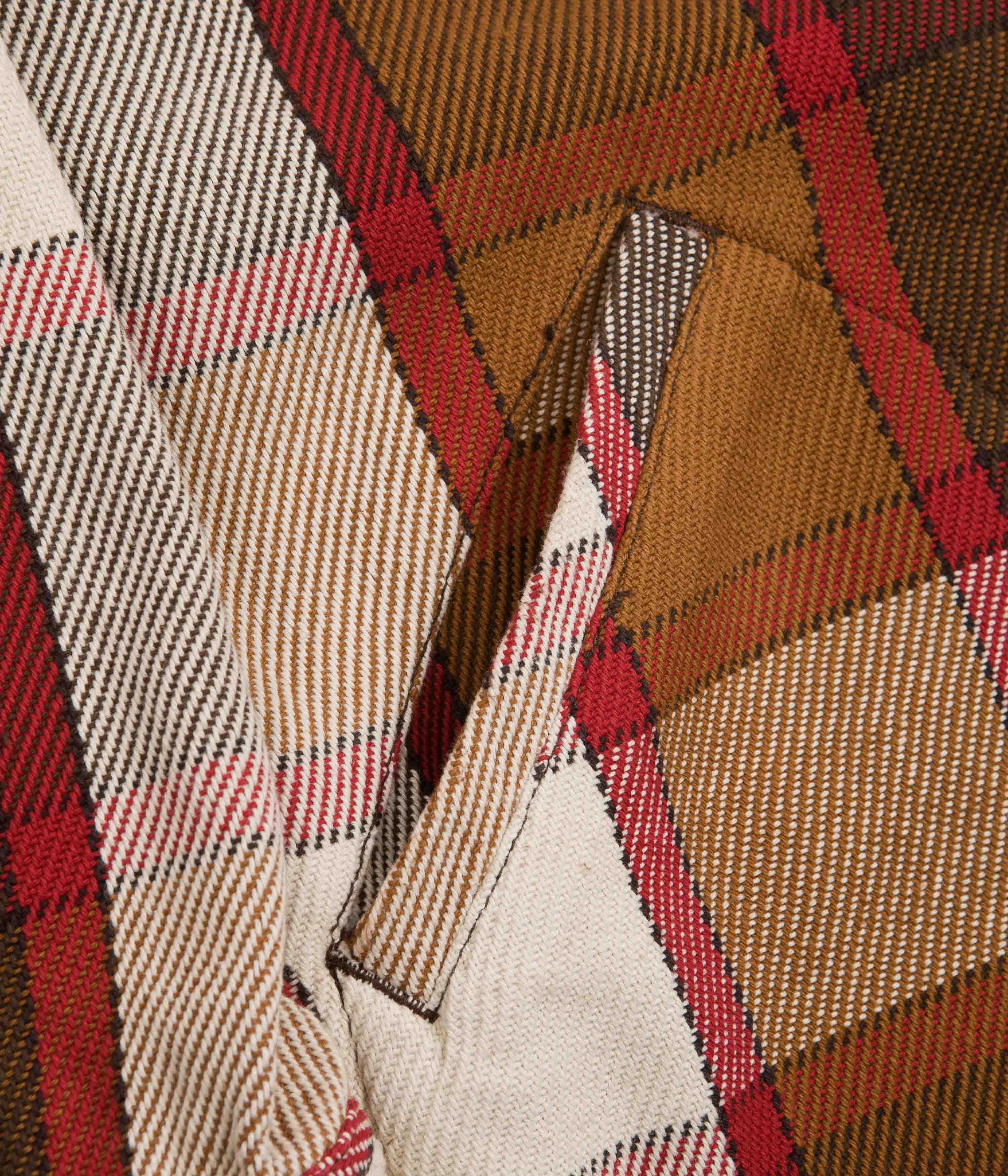 Balanced Insulation Topo Designs Womens Mountain Shirt Jacket - Brown / Natural Plaid
