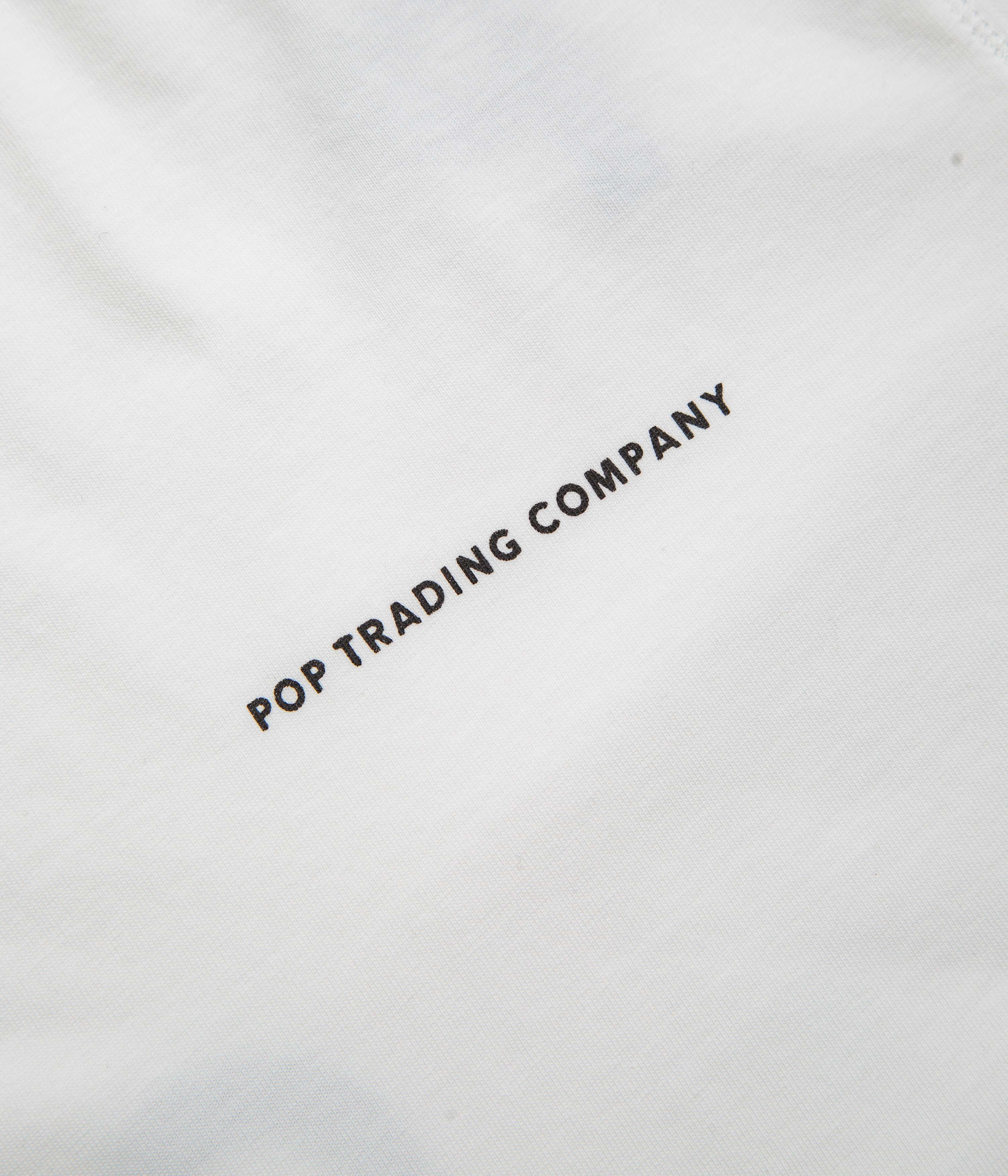 Pop Trading Company Logo T-Shirt - White / Black Casual Essentials Outdoor Ready