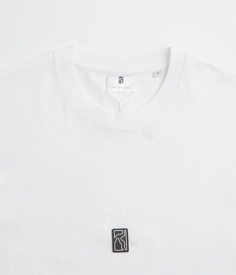 Soft Touch Poetic Collective Rubber Patch T-Shirt - White