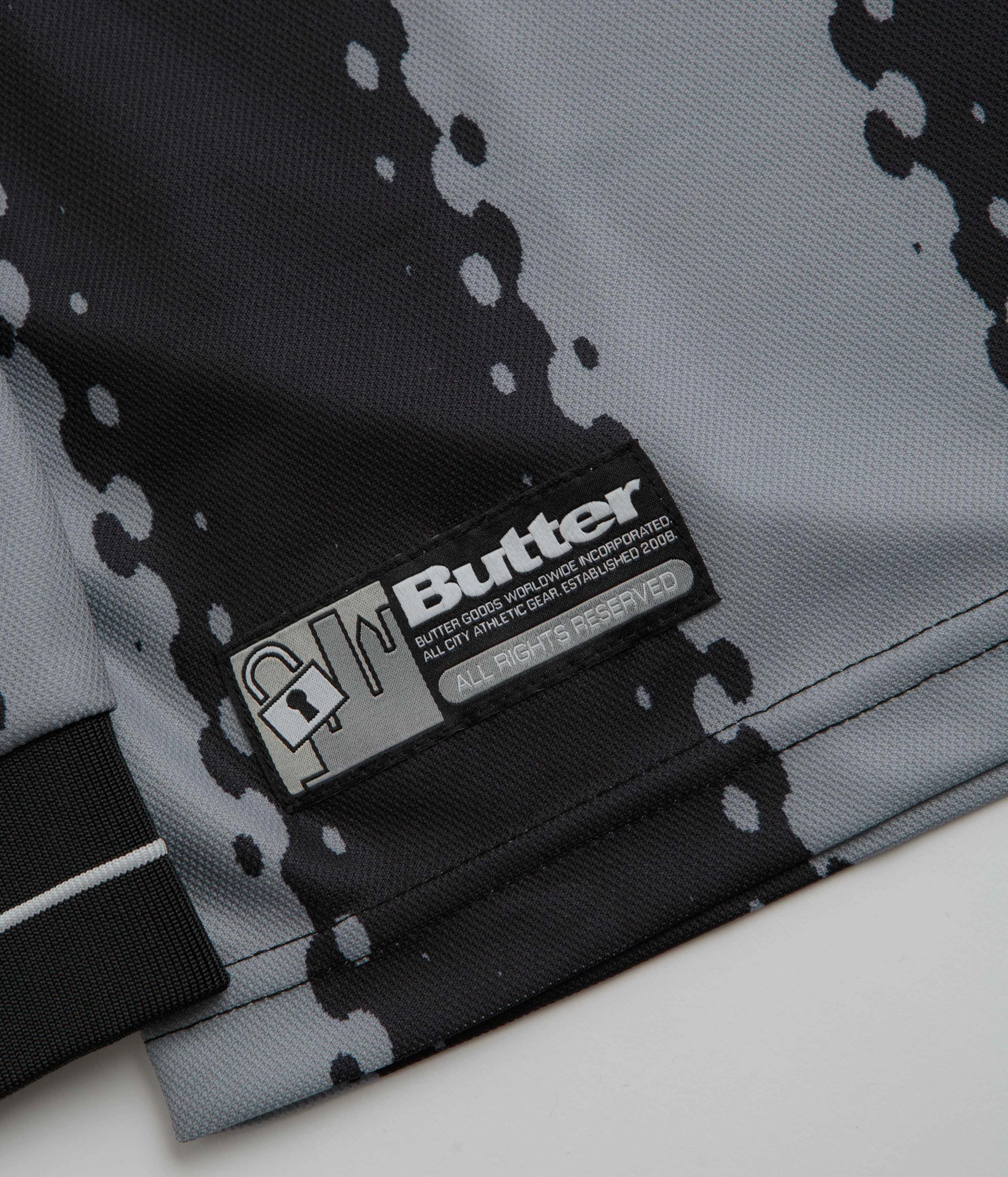 Butter Goods All City Long Sleeve Jersey - Black / Charcoal Casual Wear Anti-pilling