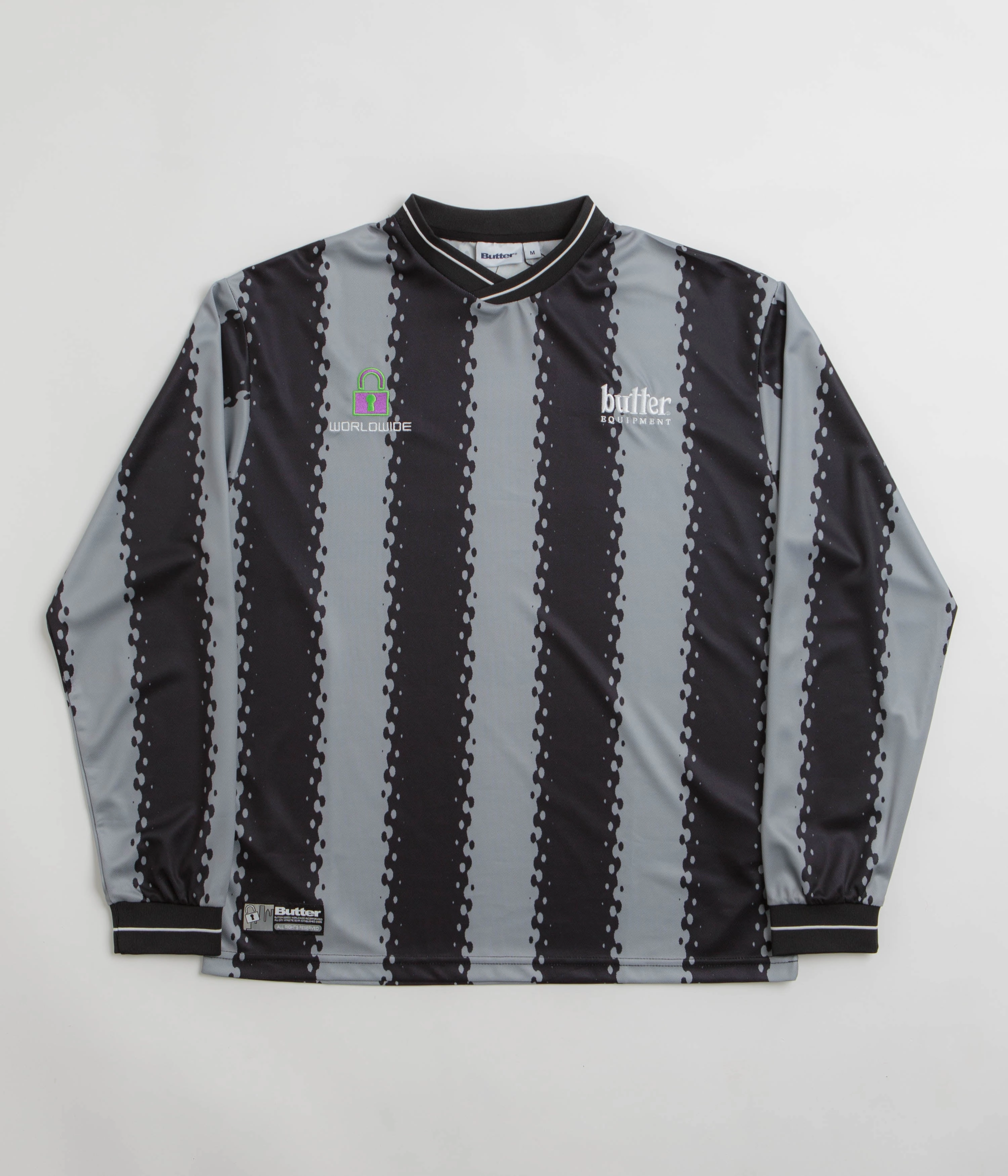 Quick Wear Butter Goods All City Long Sleeve Jersey - Black / Charcoal