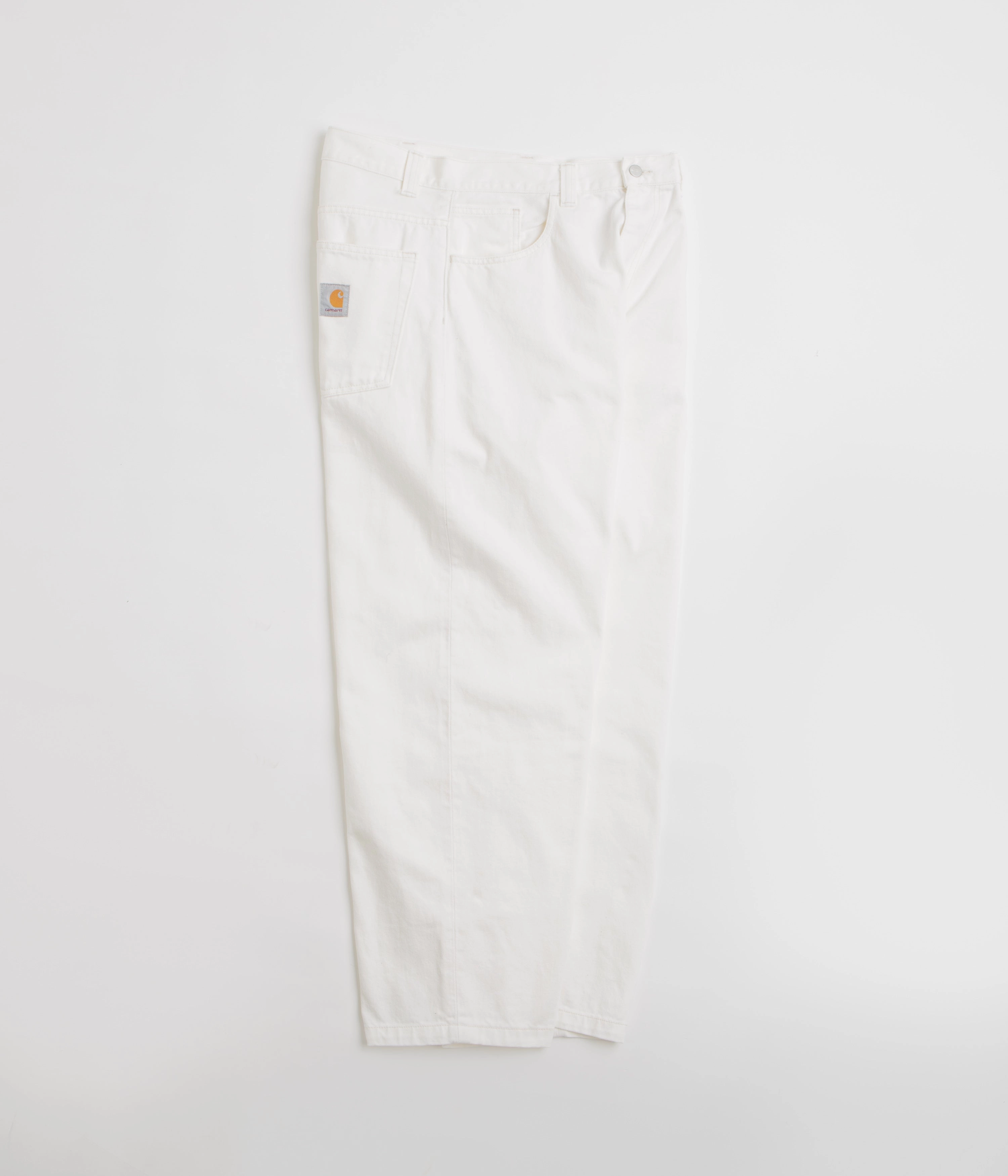 Carhartt Brandon Pants - White Rinsed Flattering Fit Urban Look