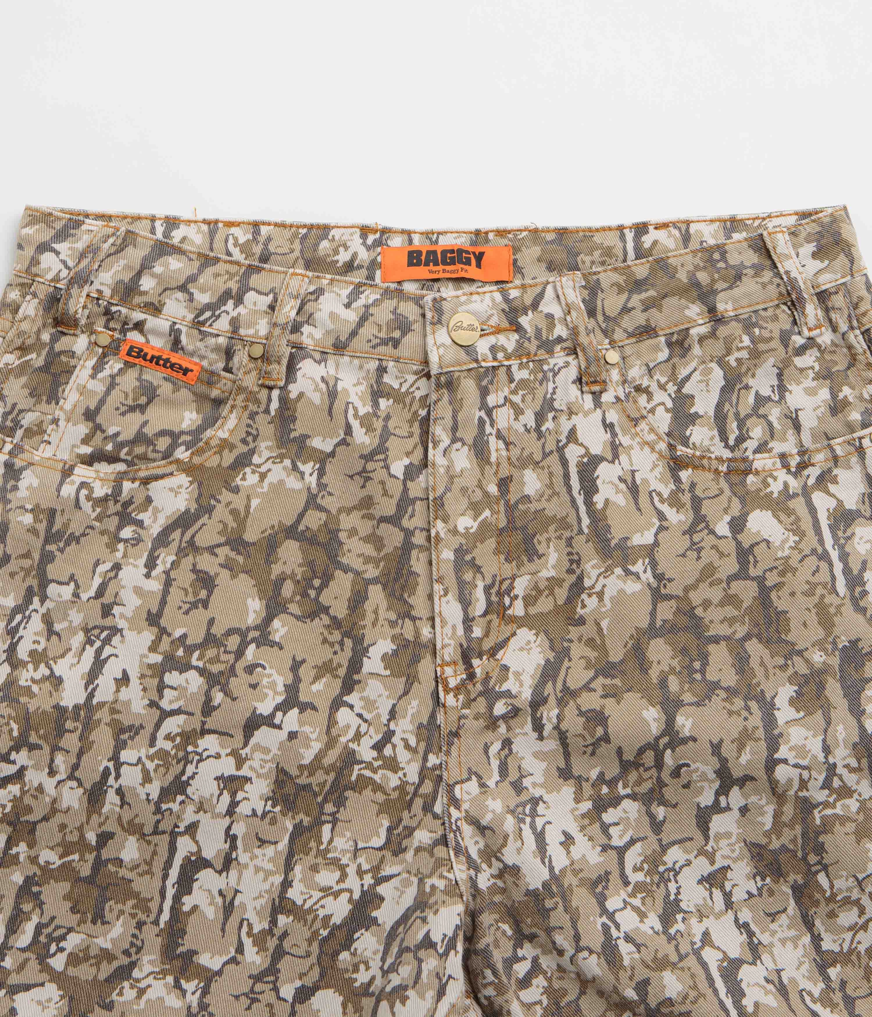 Butter Goods Bark Camo Jeans - Tan Urban Wear No Bunching