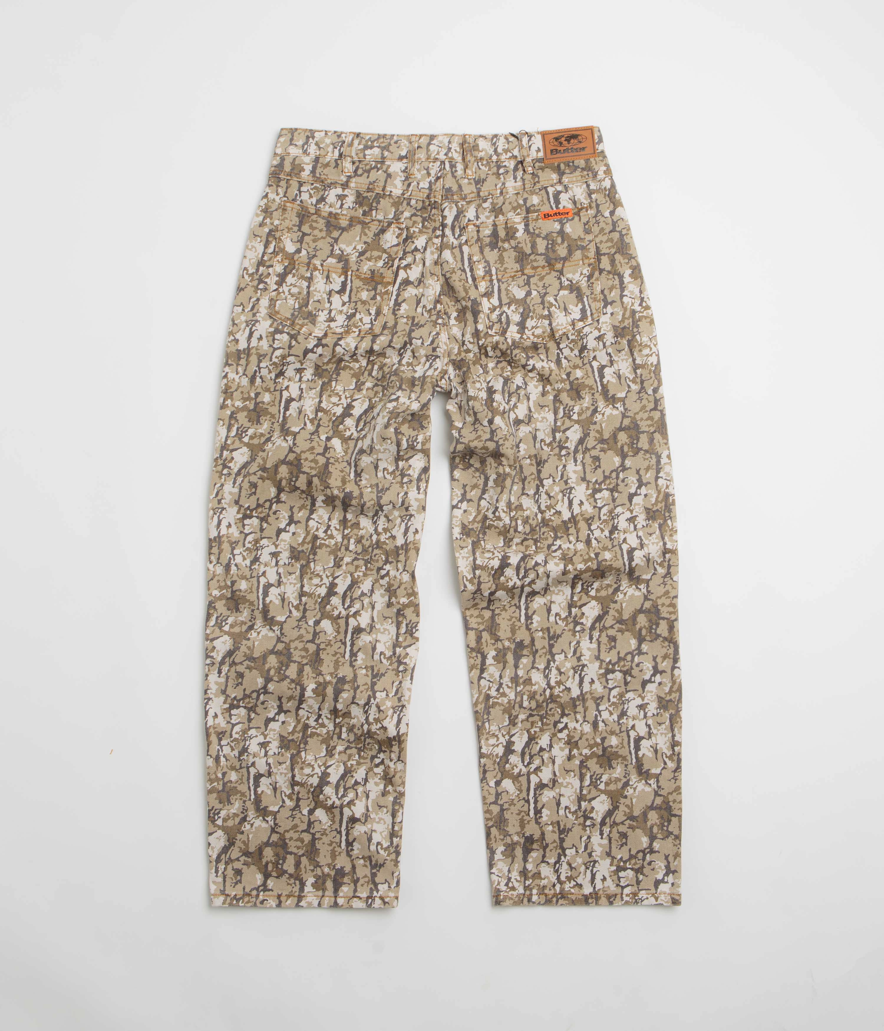 Street Utility Butter Goods Bark Camo Jeans - Tan