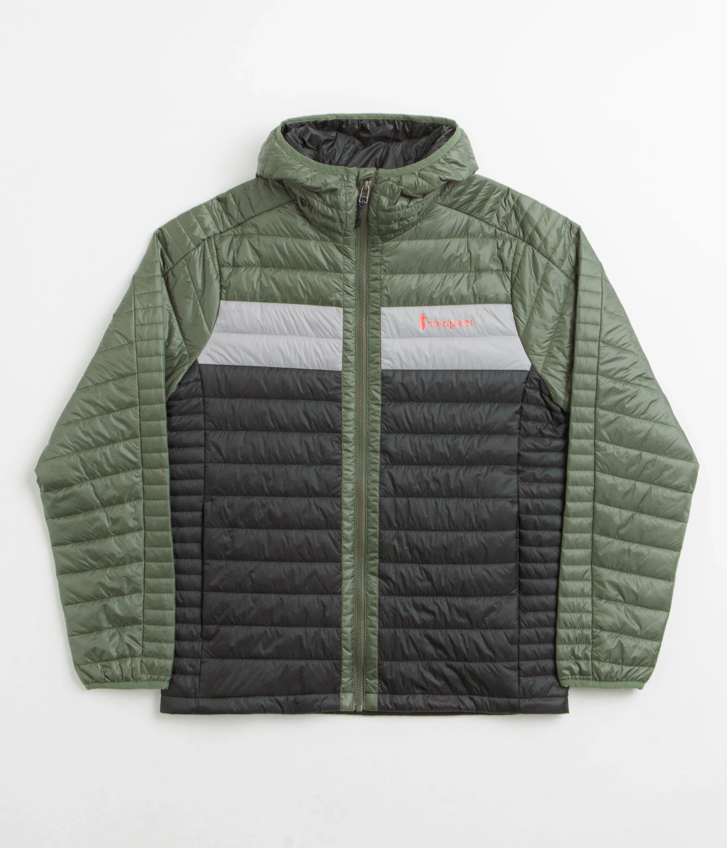 Cotopaxi Capa Insulated Hooded Jacket - Fatigue / Black Easy Care Finish Comfy Essentials