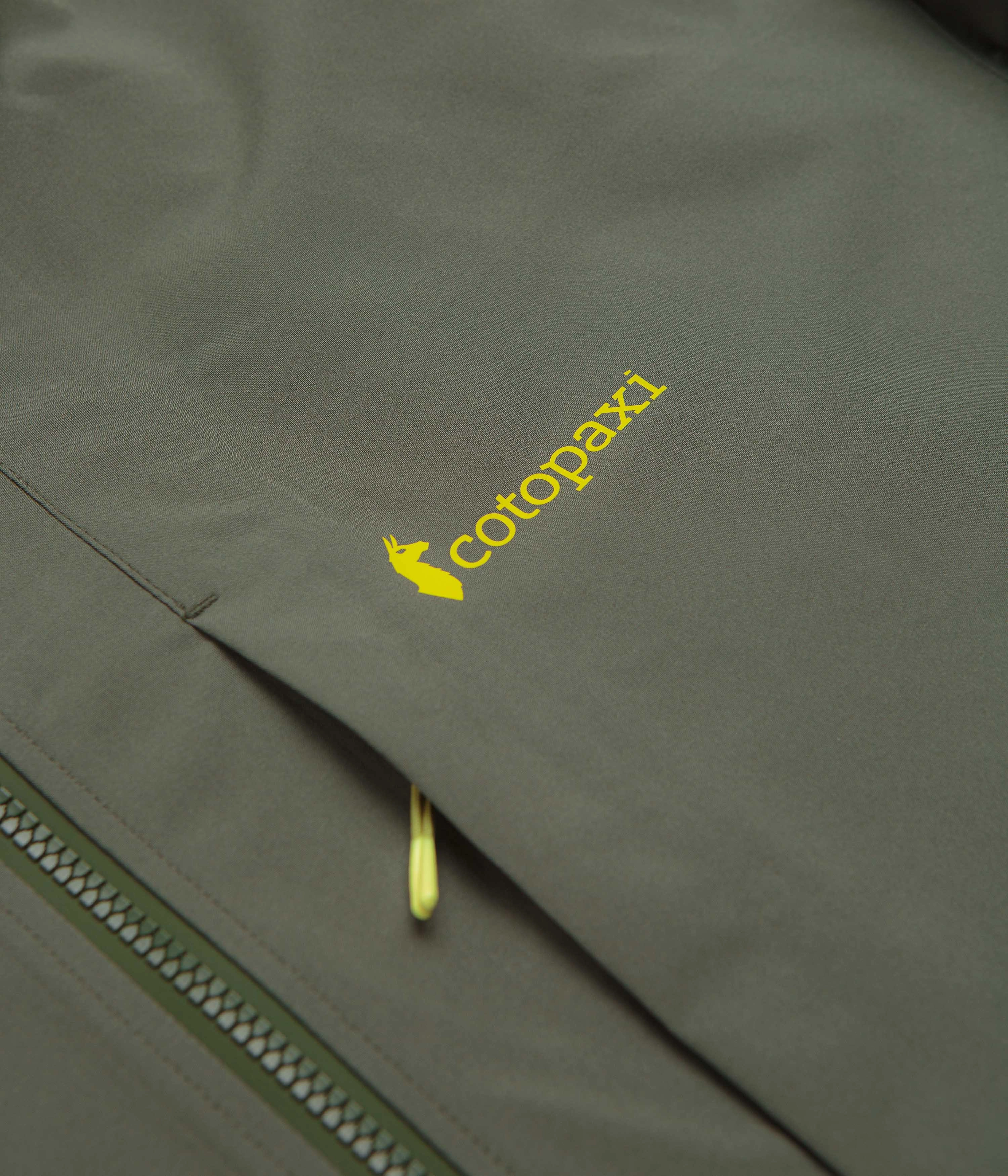 DoubleLayeredHem Cotopaxi Cielo Rain Jacket - Fatigue / Lemongrass