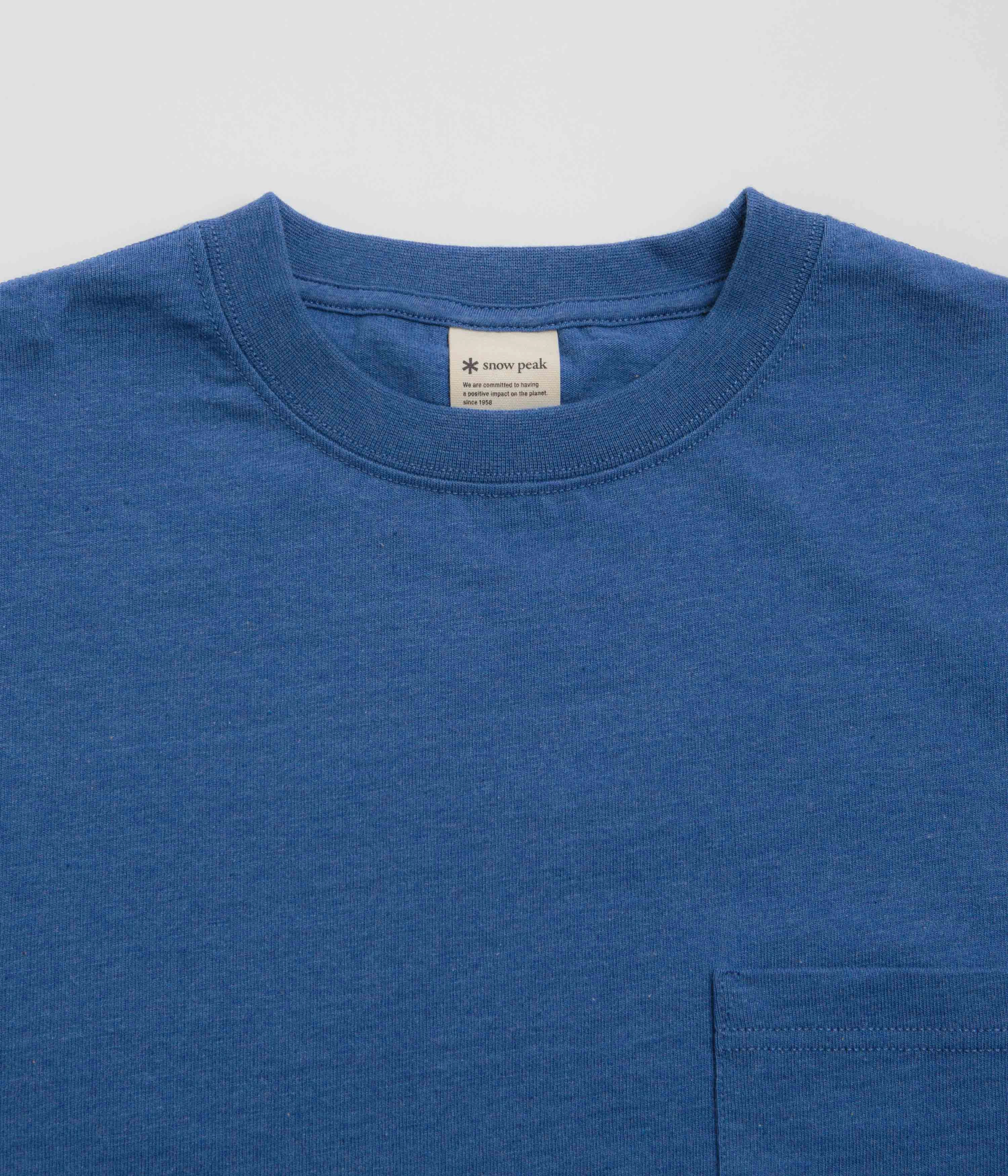 LightweightBlend Snow Peak Recycled Cotton T-Shirt - Blue