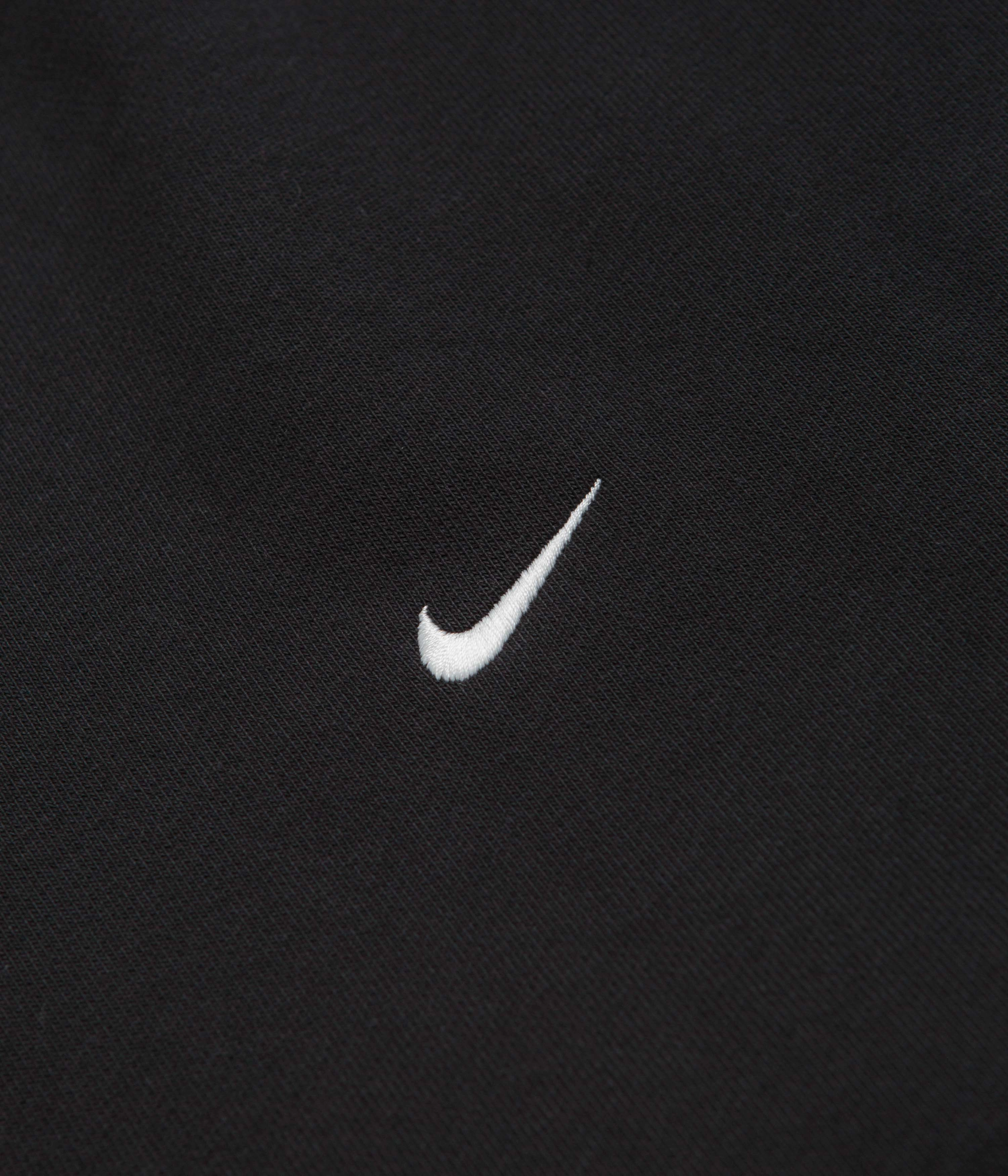 Soft Interior Nike Solo Swoosh Crewneck Sweatshirt - Black / White