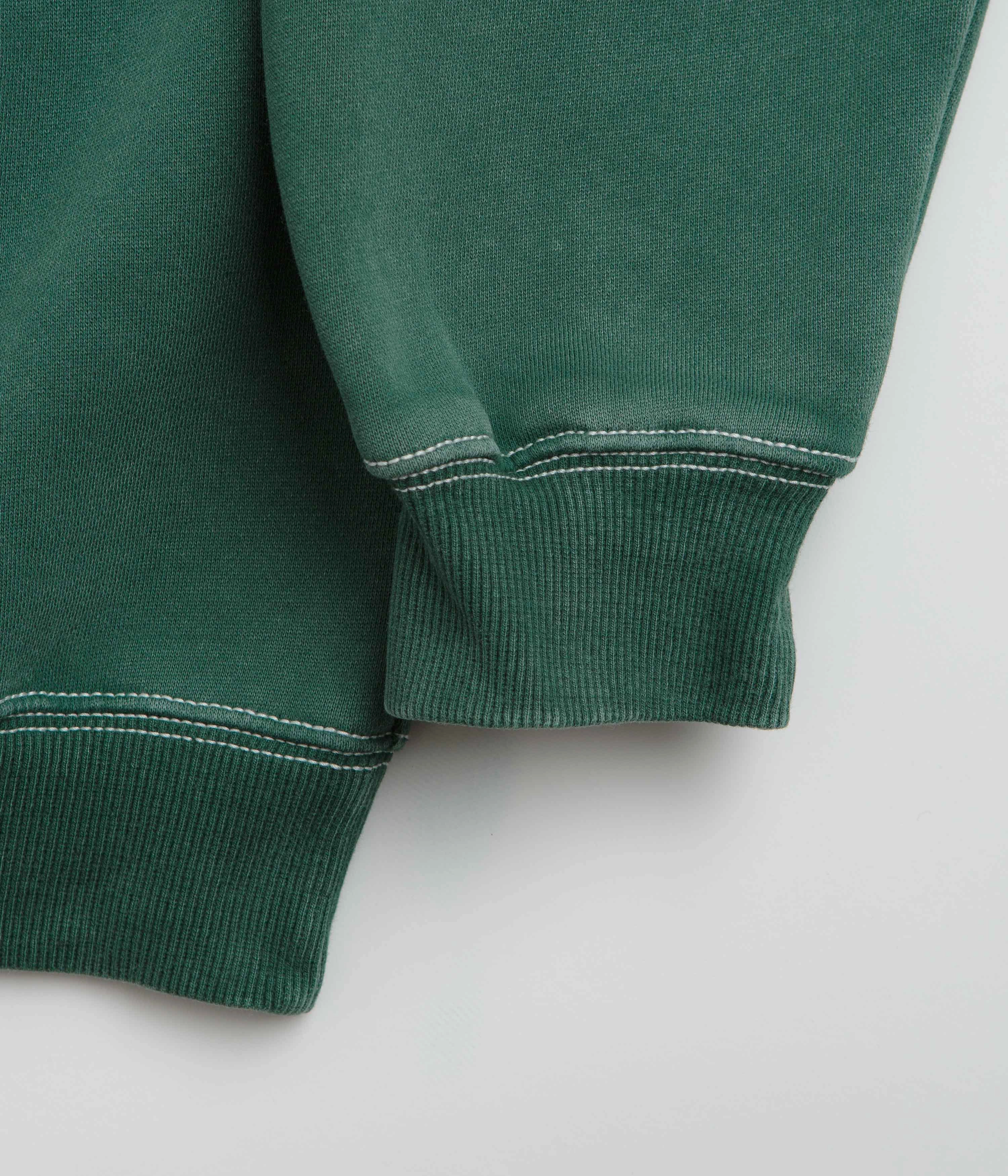 Butter Goods Equipment Applique Crewneck Sweatshirt - Washed Fern Chilly Day Outfit