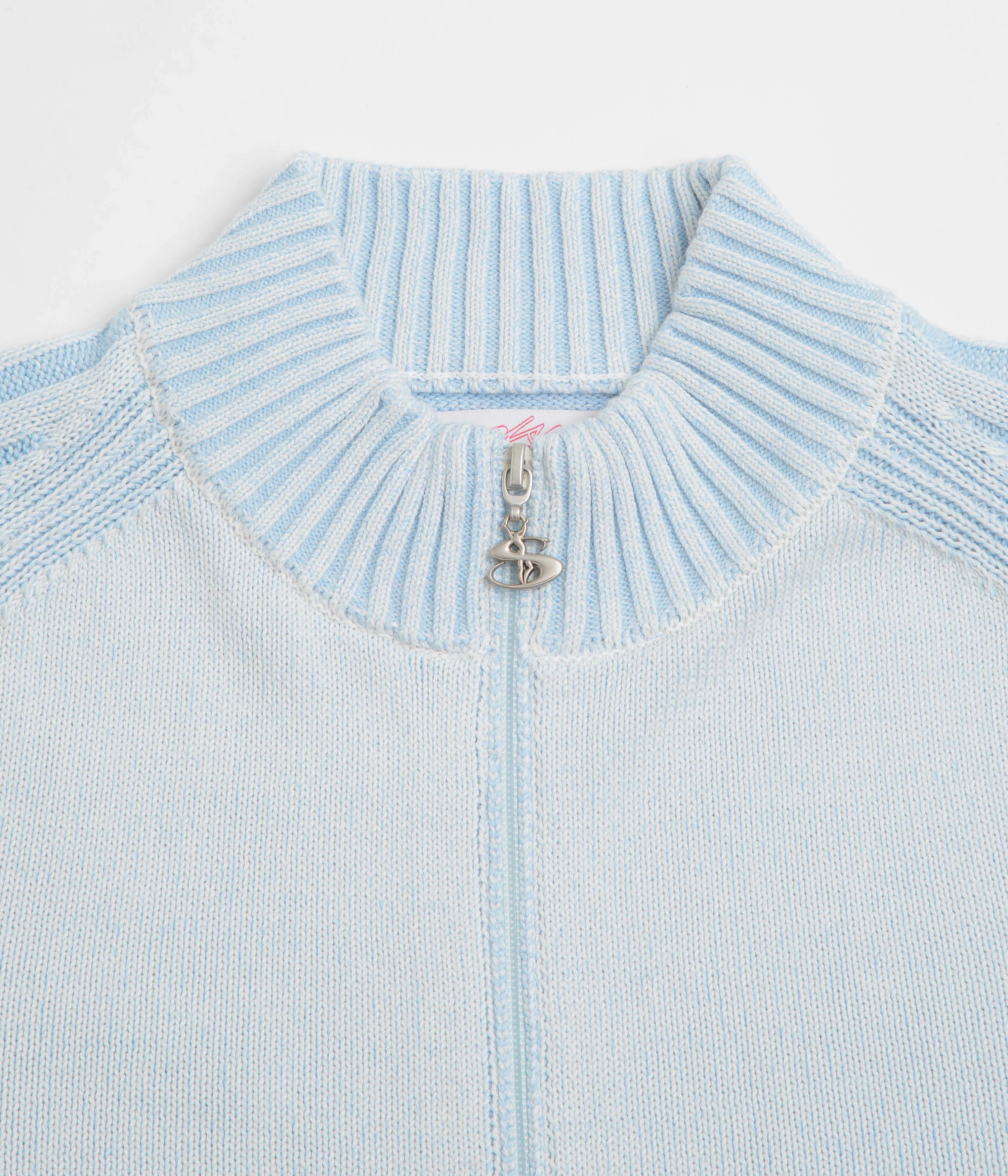 Simple Style Layering pieces Yardsale Heathered Phantasy Full Zip Sweatshirt - Blue