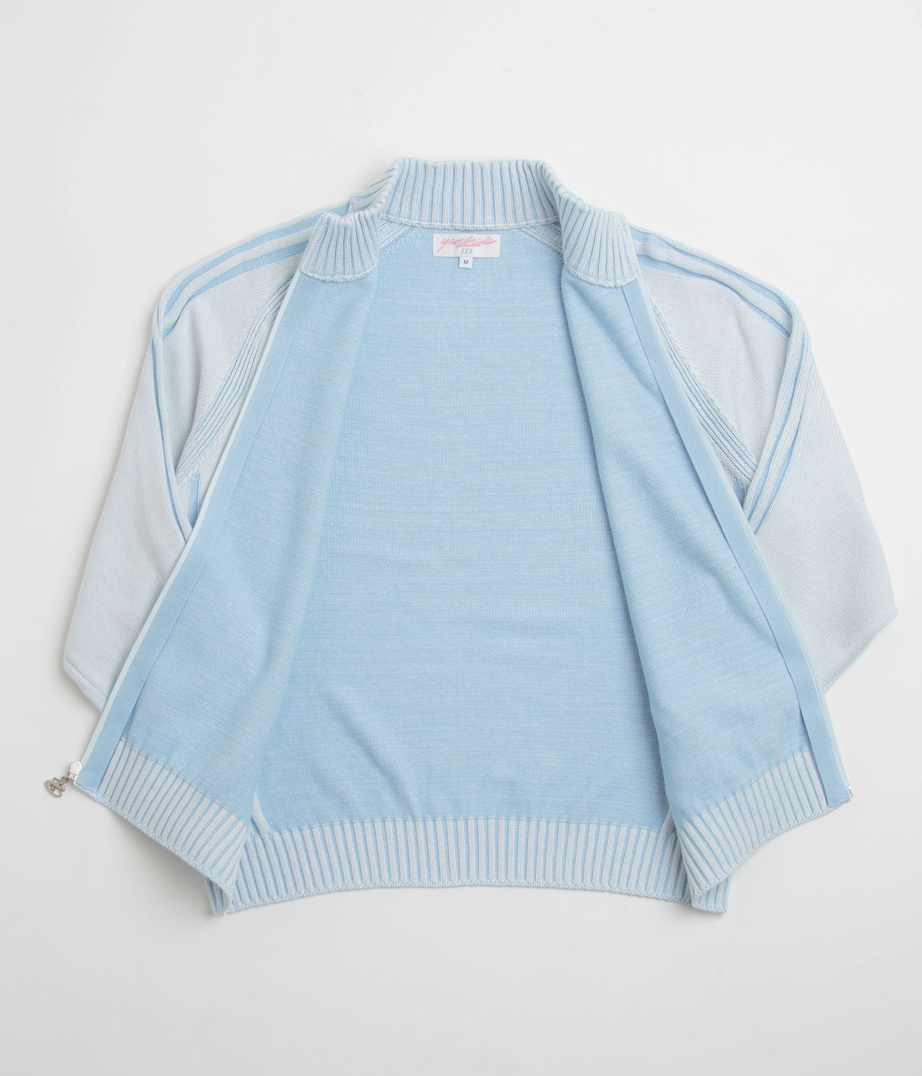 Chunky Yarn Hygroscopic Fiber Blend Yardsale Heathered Phantasy Full Zip Sweatshirt - Blue
