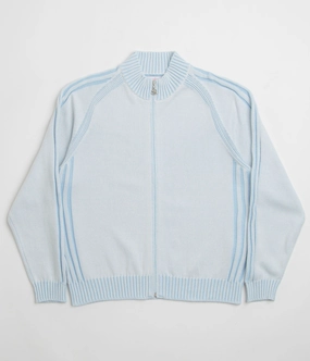 Winter Perfection Fashion Ready Yardsale Heathered Phantasy Full Zip Sweatshirt - Blue
