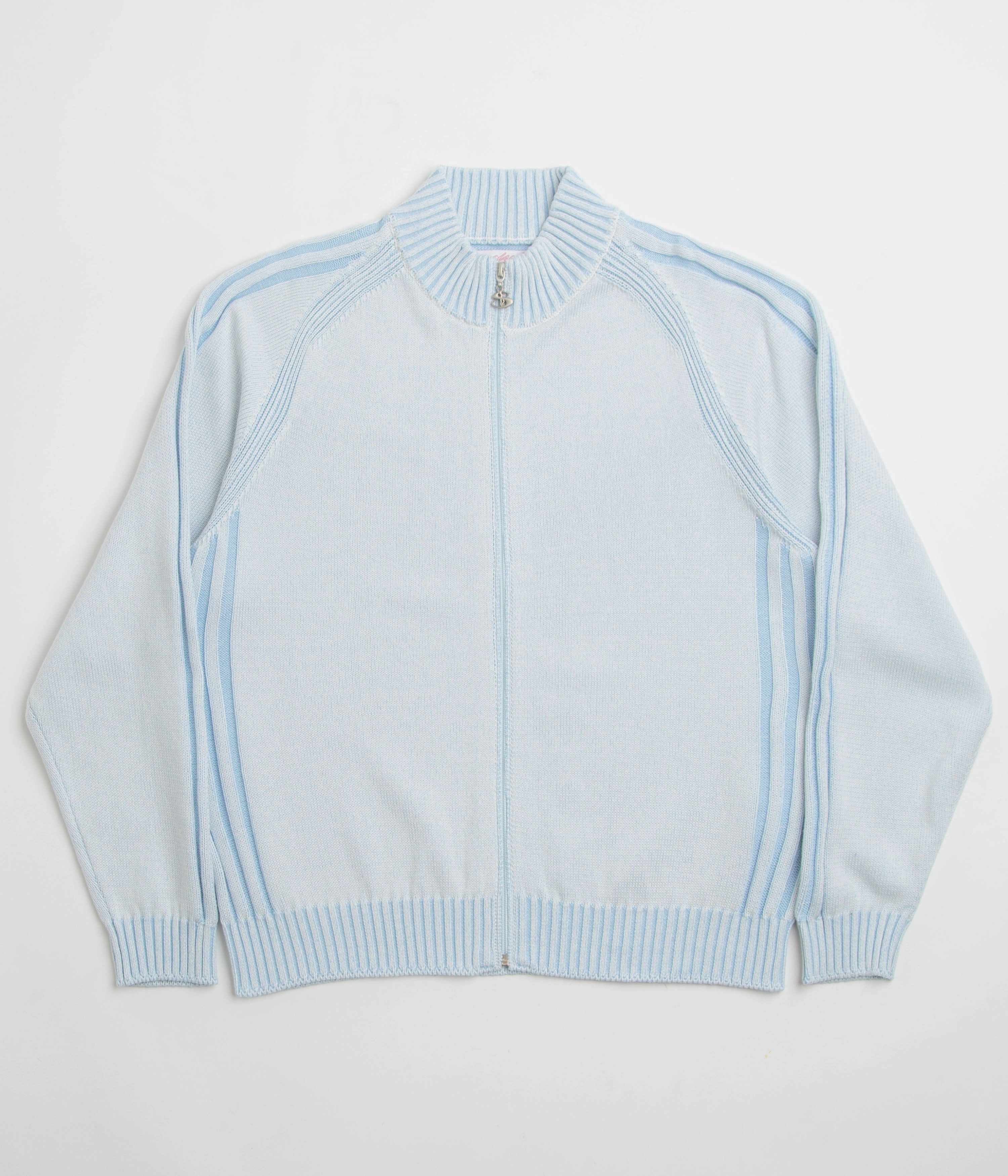 Winter Perfection Fashion Ready Yardsale Heathered Phantasy Full Zip Sweatshirt - Blue
