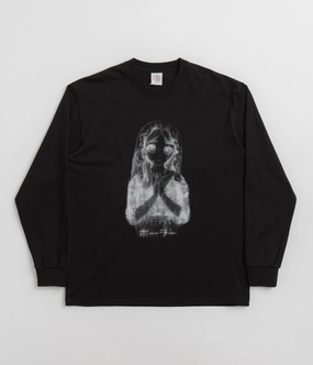 Polar Saint Kawaii Long Sleeve T-Shirt - Black tall size