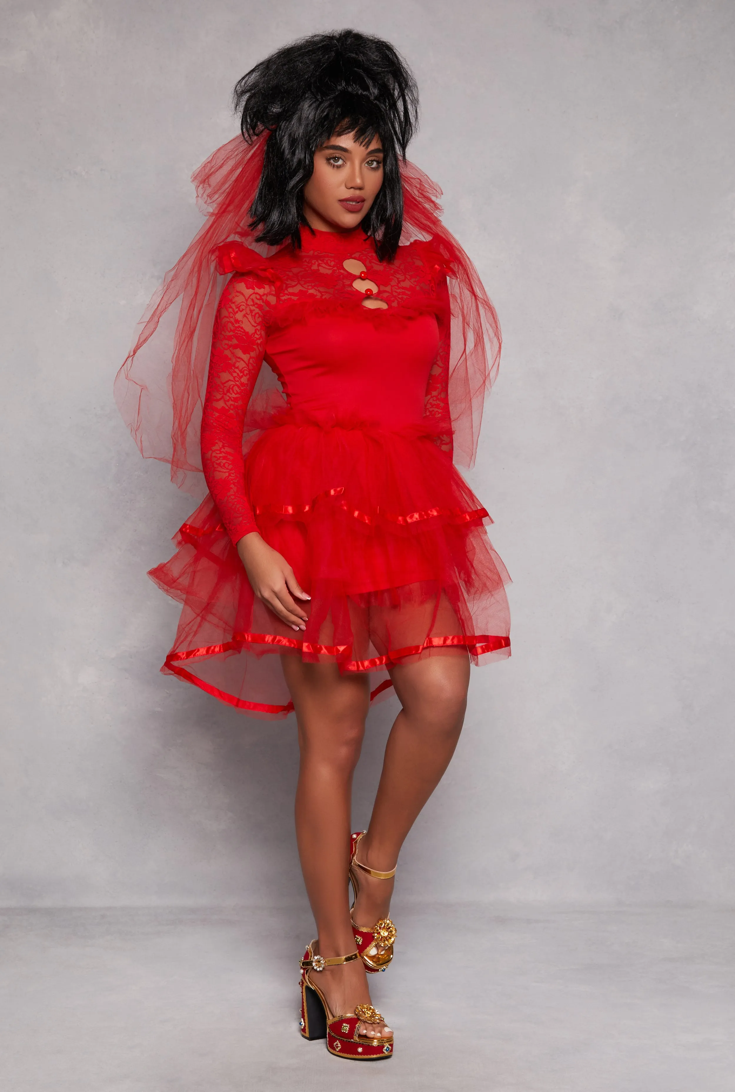 Modern Cut Crimson Beetle Wife Costume