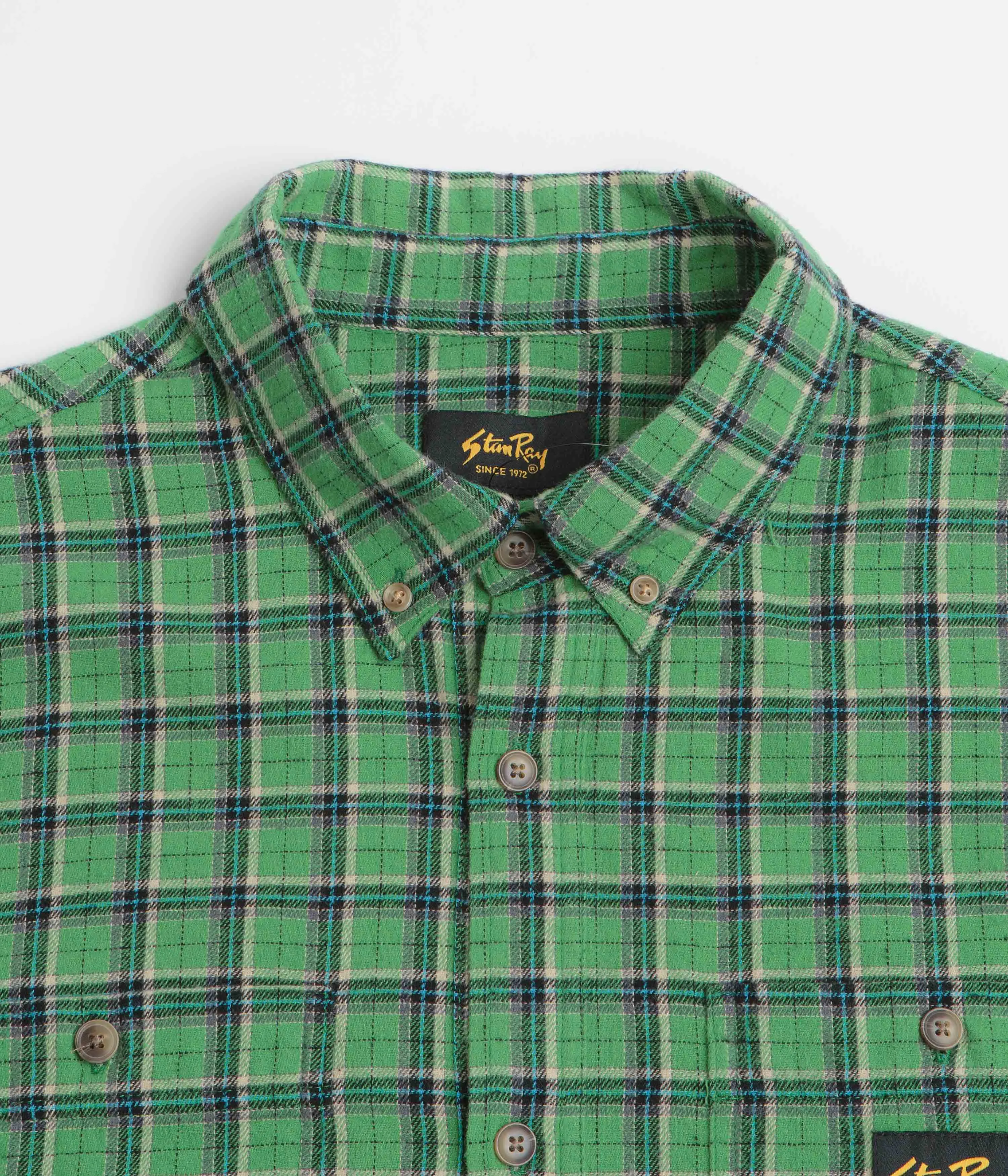 Stan Ray Flannel Shirt - Summer Green Plaid Team Building