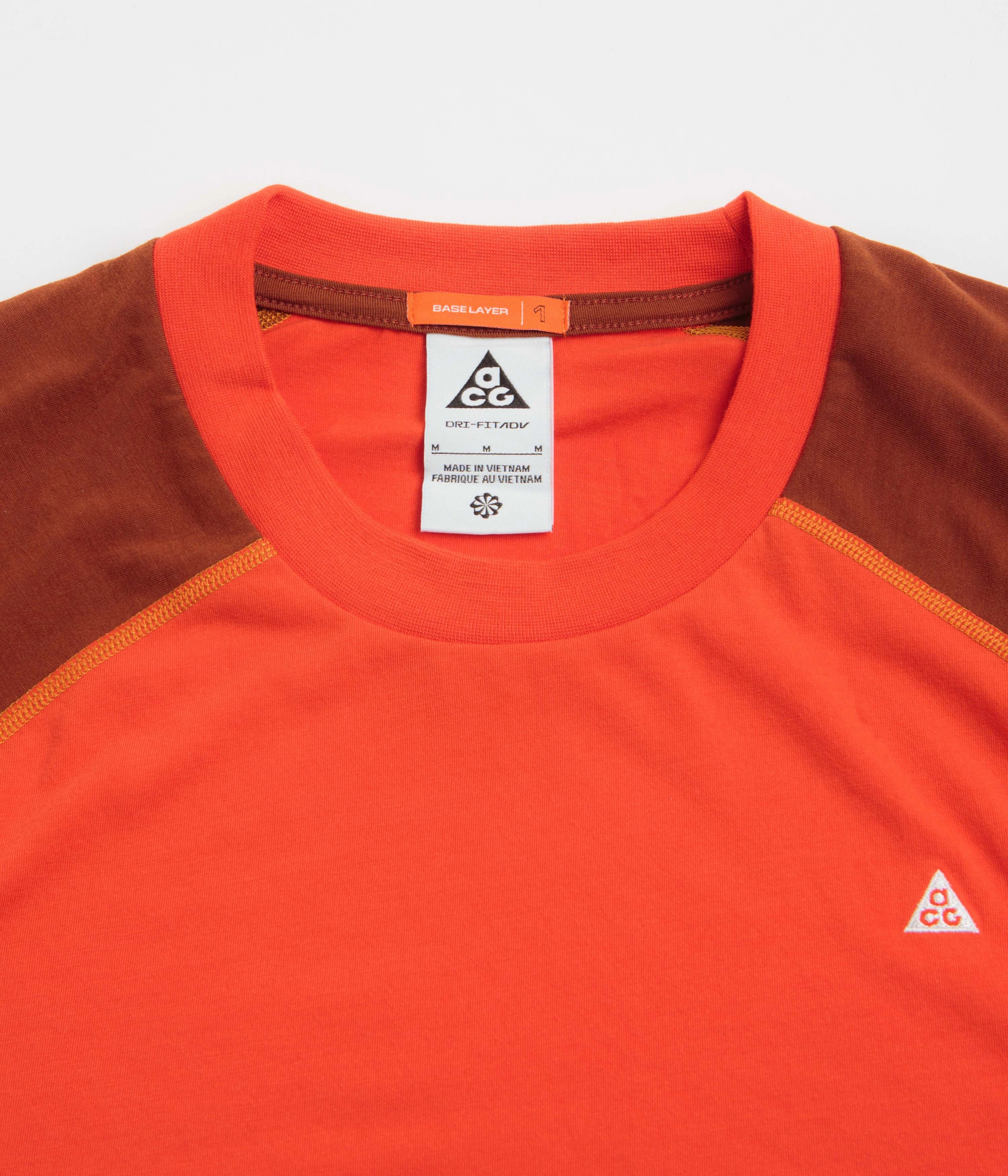 Eco Friendly Dye Nike ACG Goat Rocks T-Shirt - Picante Red / Cinnamon / Summit White