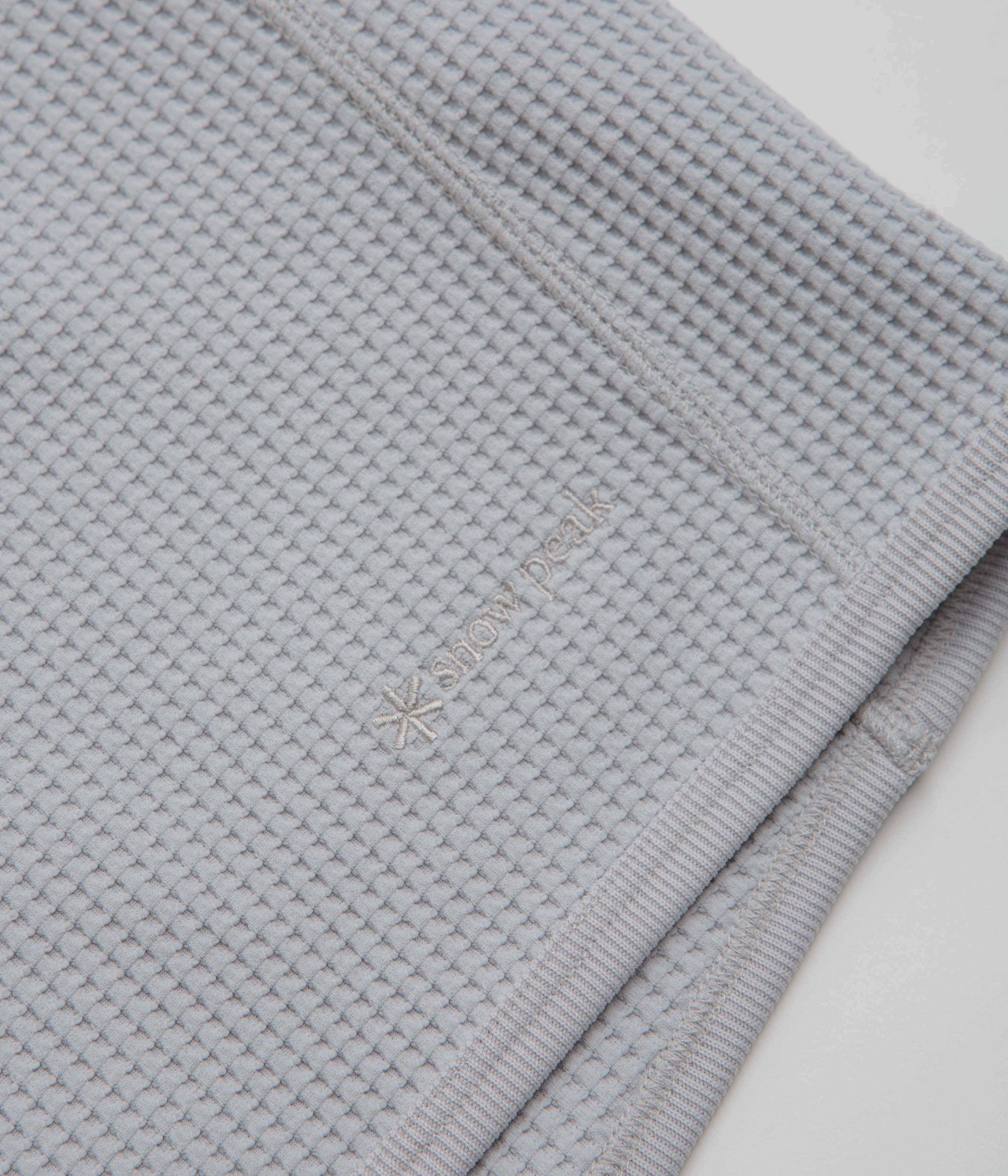 Snow Peak Dry Waffle T-Shirt - Light Grey EthicalProduction