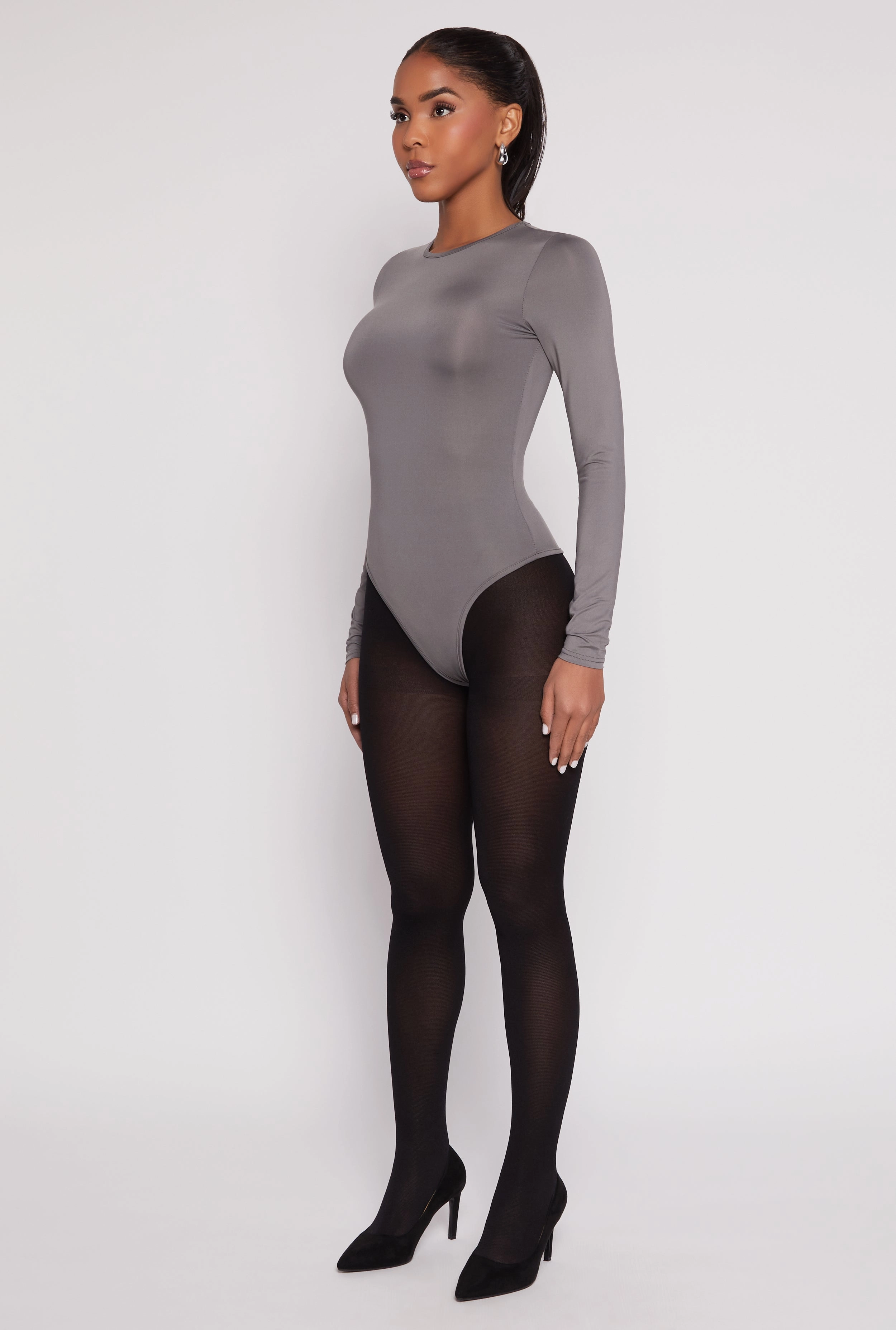 Hiking - wear Tablecloth Daisy Crew Neck Long Sleeve Bodysuit