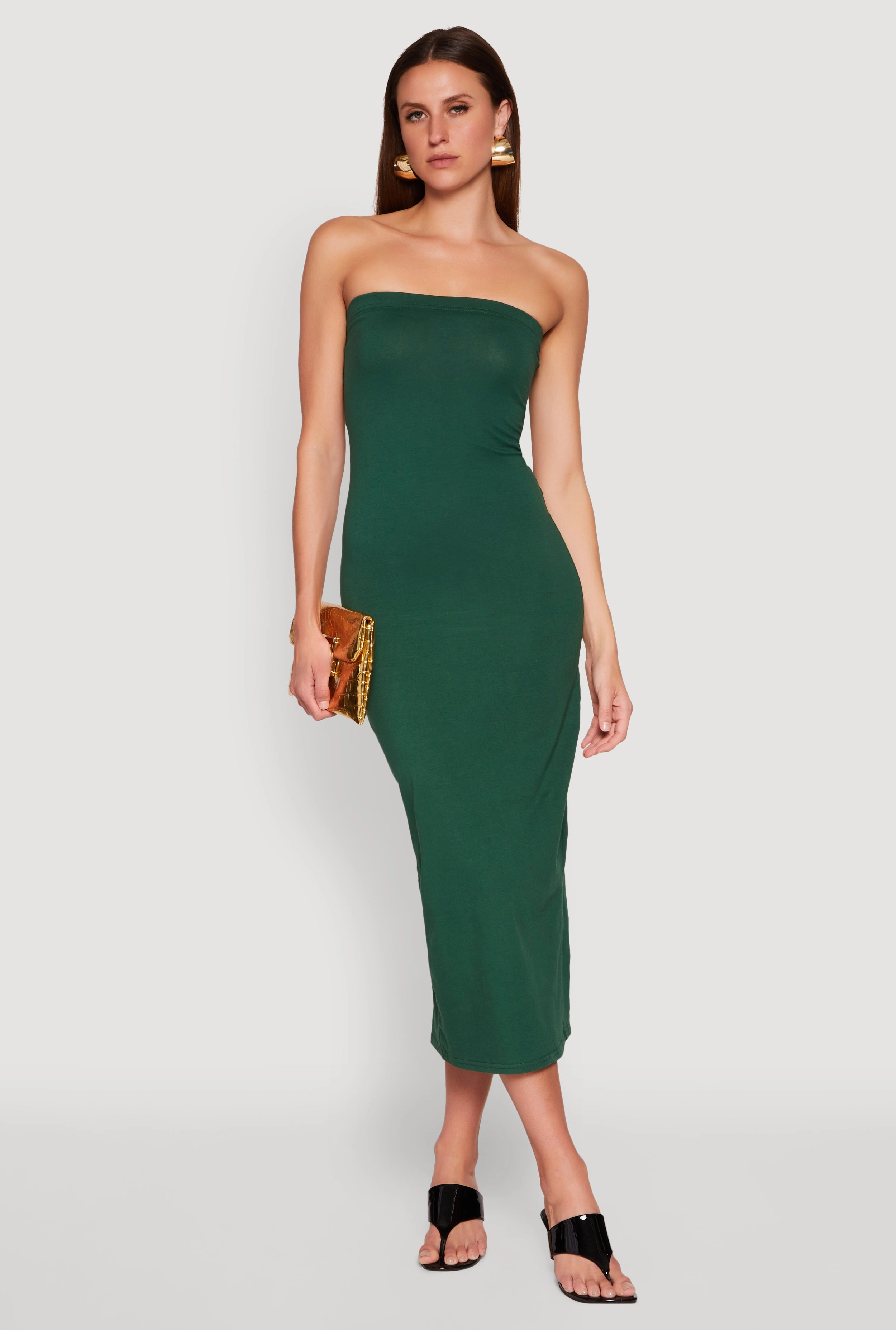 Comfy Comfort Cozy Look Daisy Maxi Tube Dress