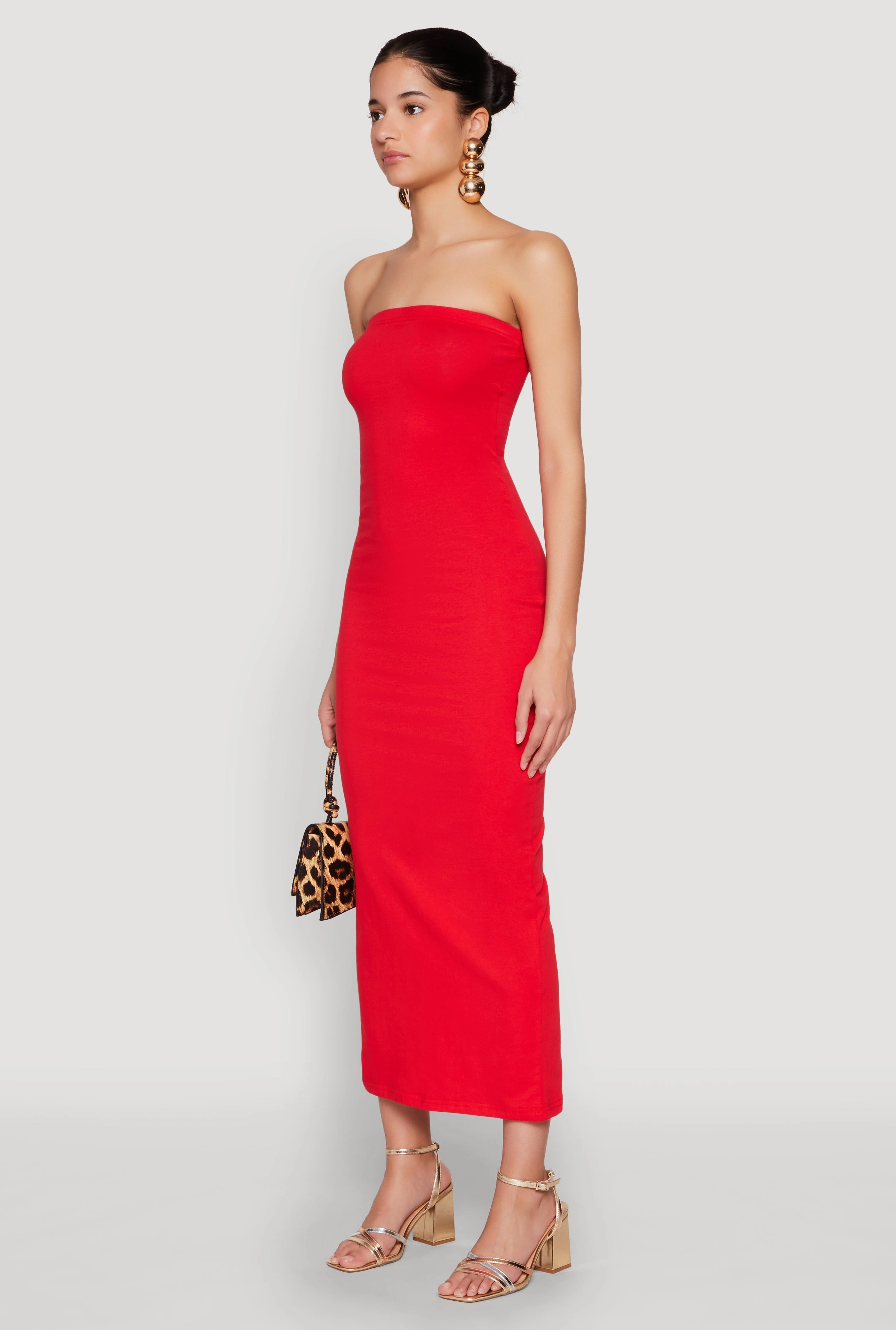 Daisy Maxi Tube Dress Texture Softness Mermaid-Hem